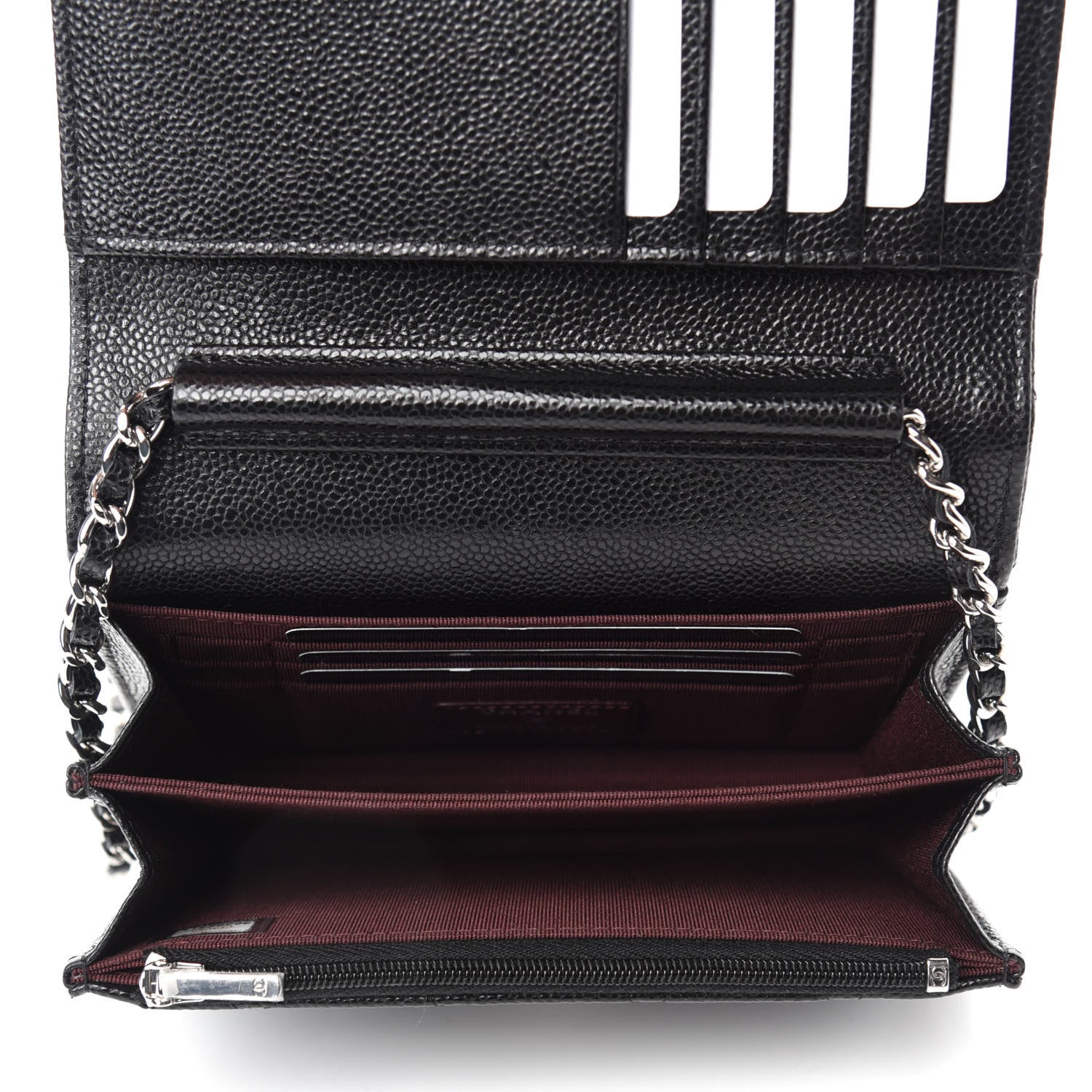 Chanel Caviar Quilted Mini Wallet On Chain WOC Black 5 of 12