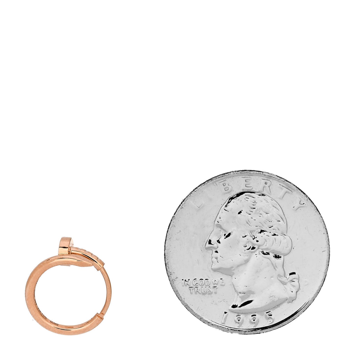 18K Pink Gold Juste Un Clou Single Hoop Earring