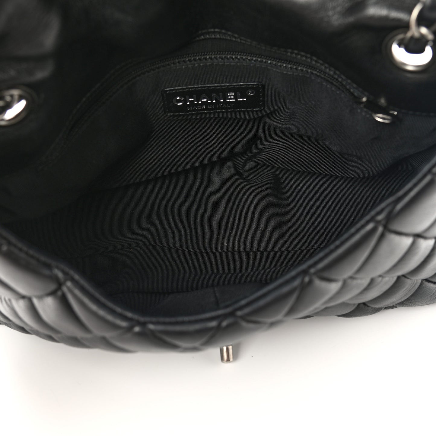 Lambskin Large New Bubble Flap Black