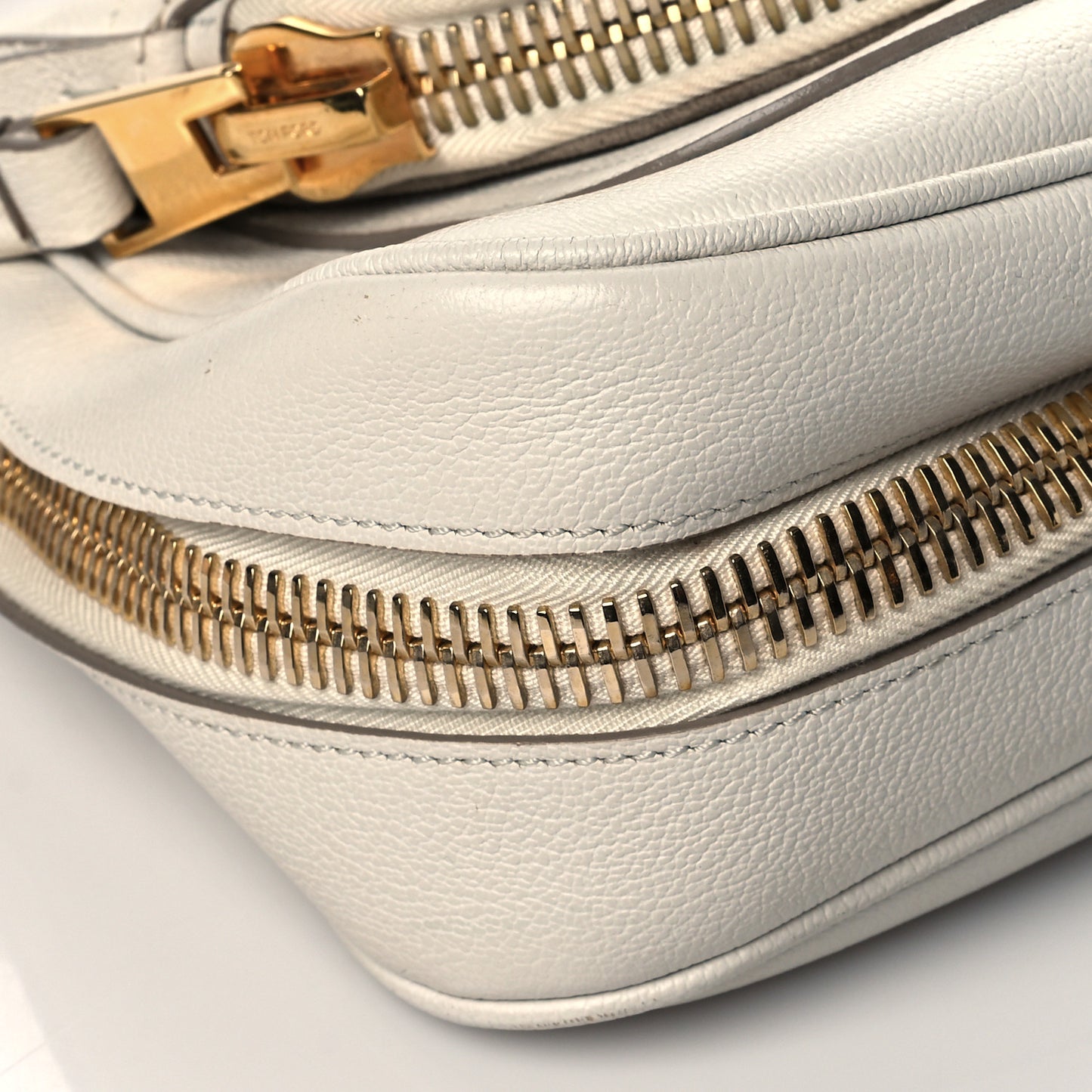 Grained Calfskin Medium Jennifer Crossbody Bag Chalk