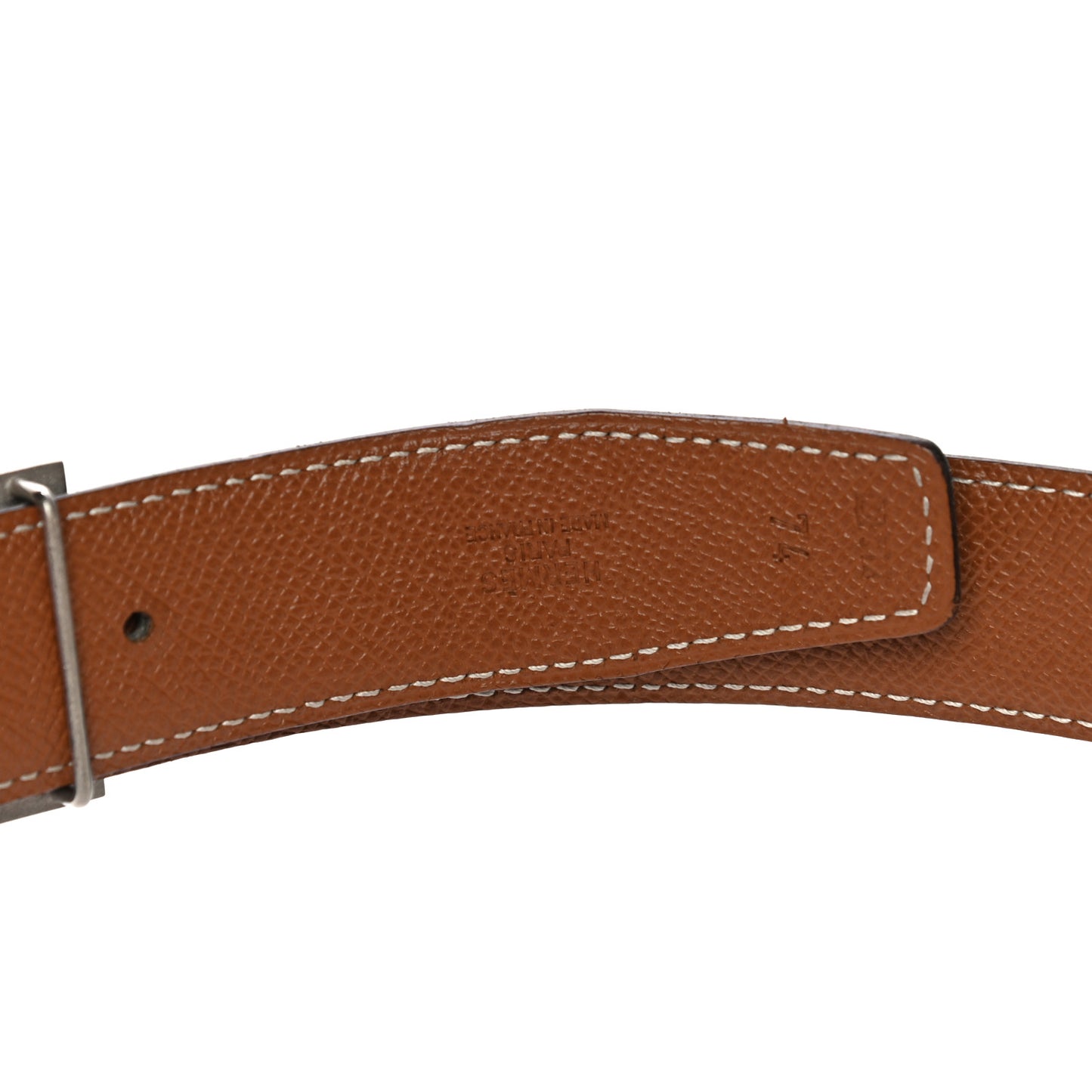 Box Courchevel 32mm H Belt 74 Black Gold