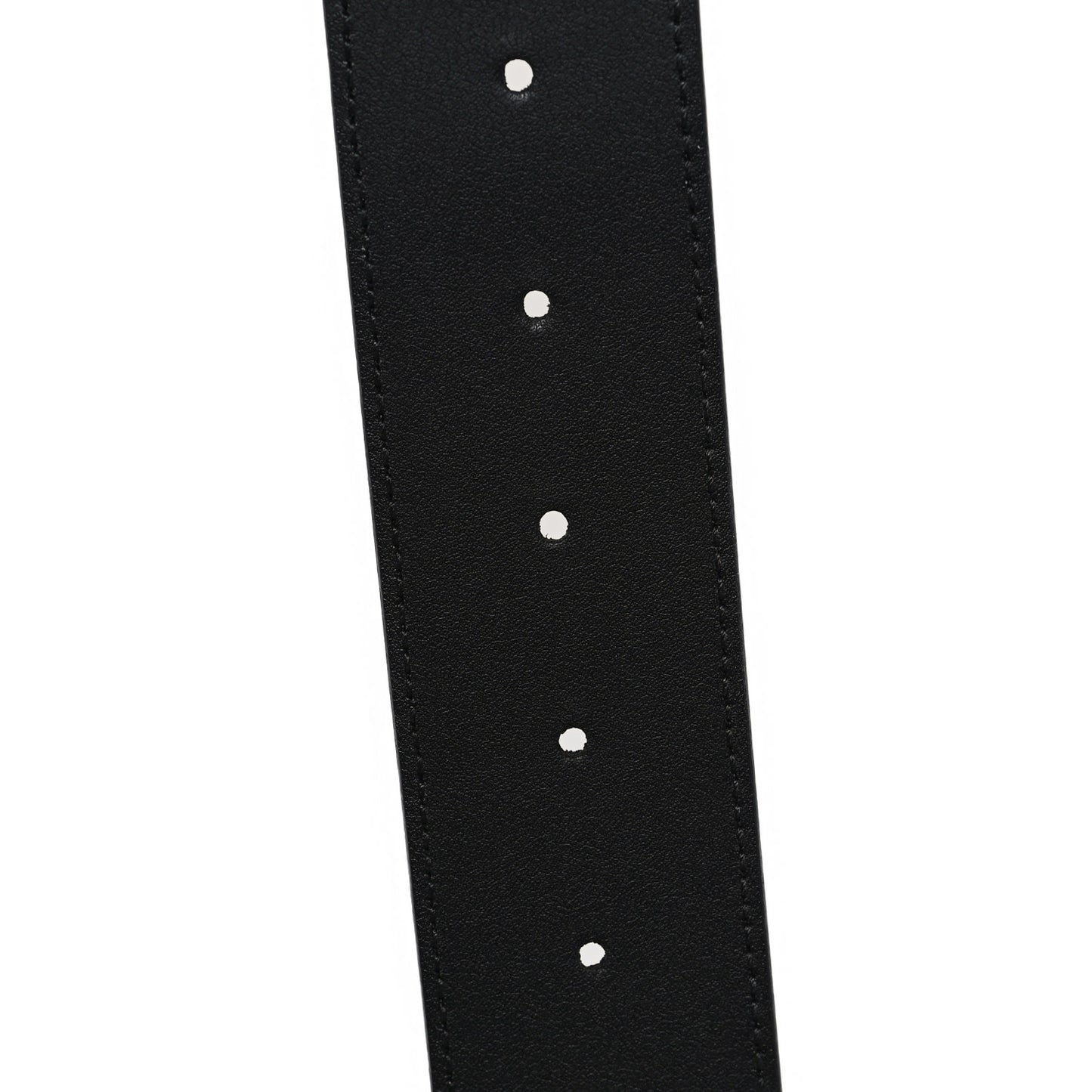 GG Supreme Monogram Selleria Calfskin Interlocking G 40mm Belt 95 38 Black Grey