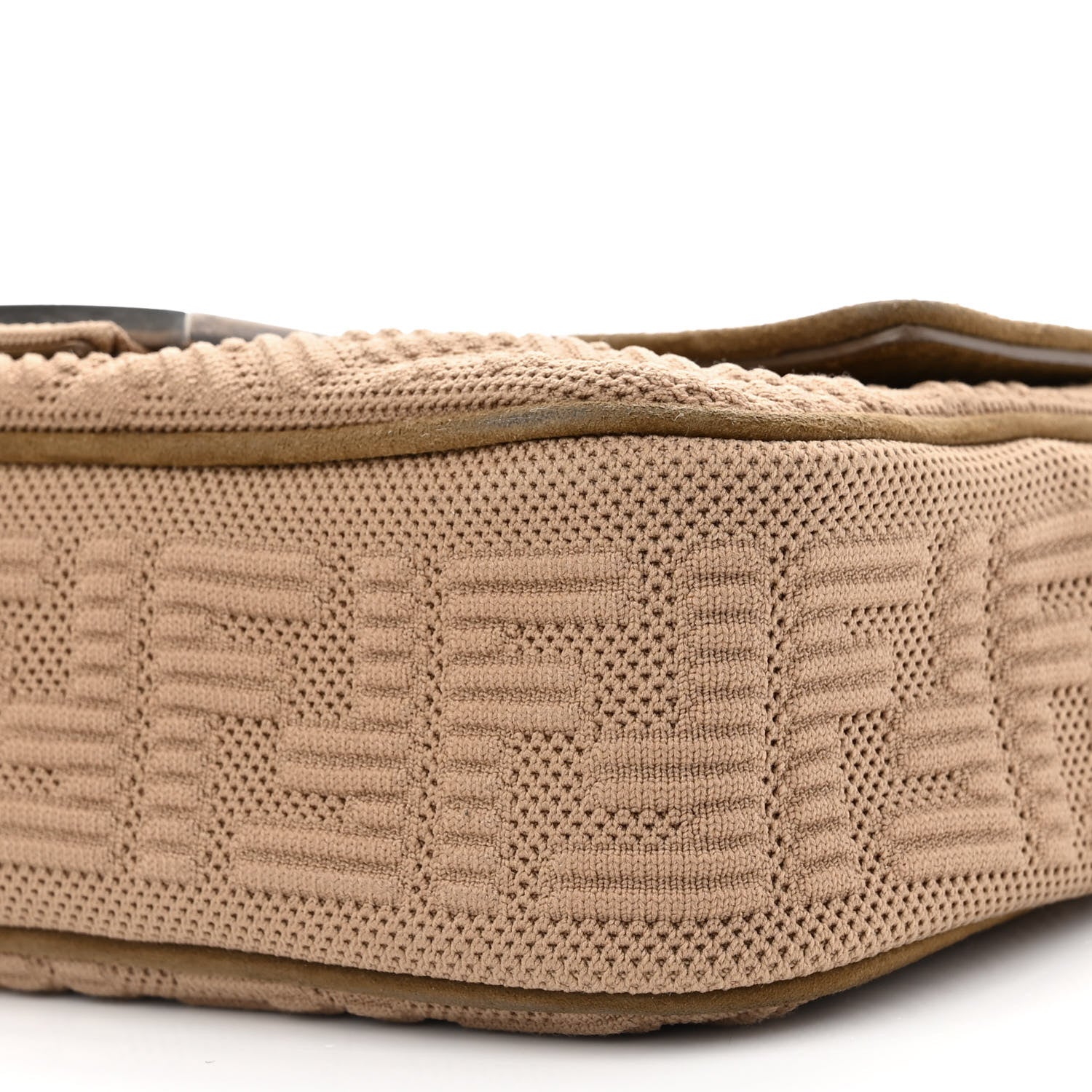 Fendi Technical Fabric FF Midi Chain Baguette Sand 9 of 11