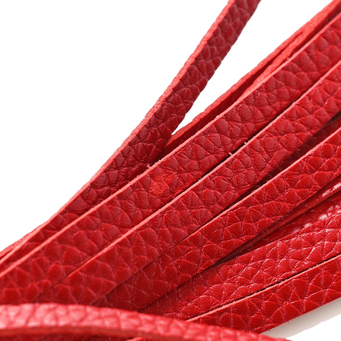 Pebbled Calfskin Medium Soho Flap Crossbody Vibrant Red
