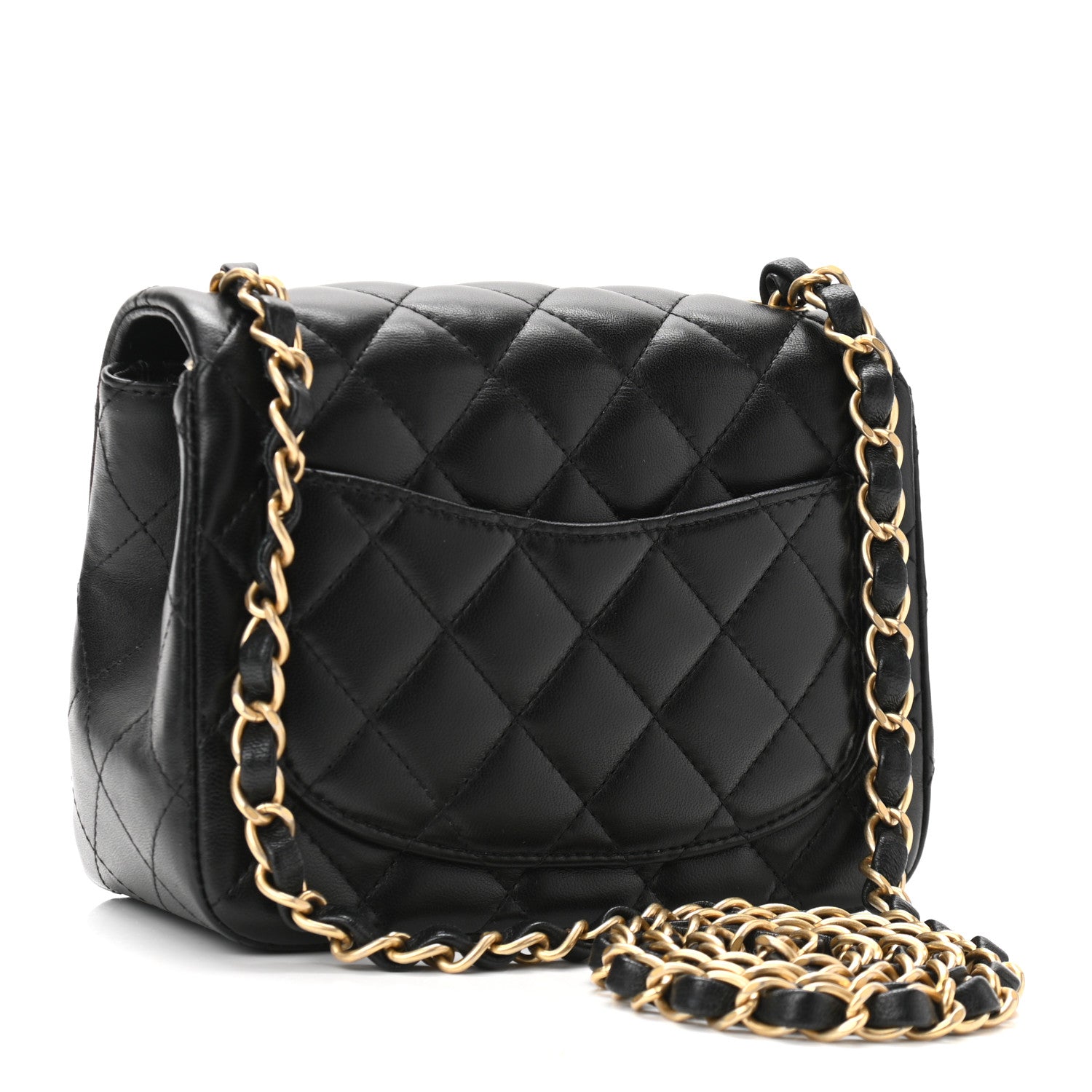 Chanel Lambskin Quilted Mini Square Flap Black 3 of 11