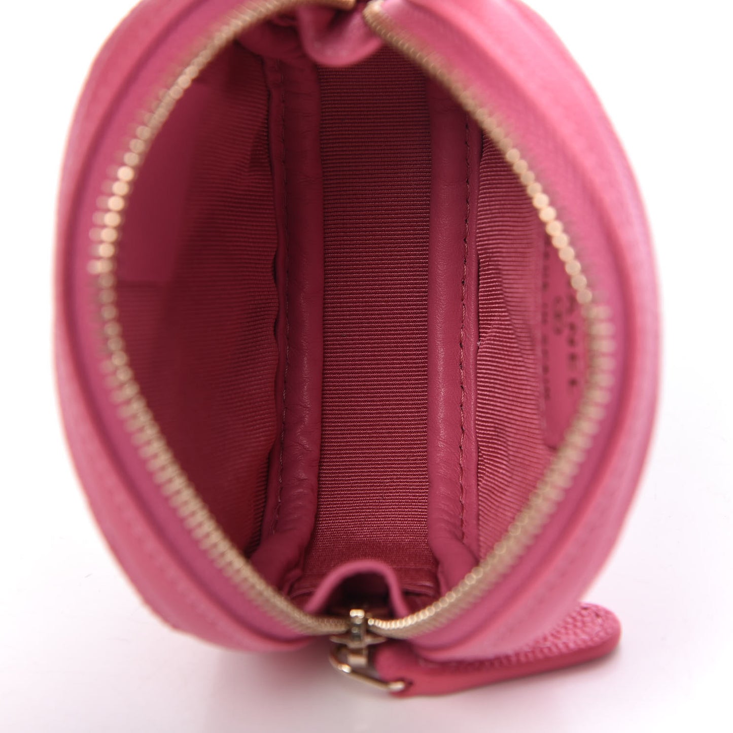 Caviar Quilted Zip Around Classic Coin Purse Pink