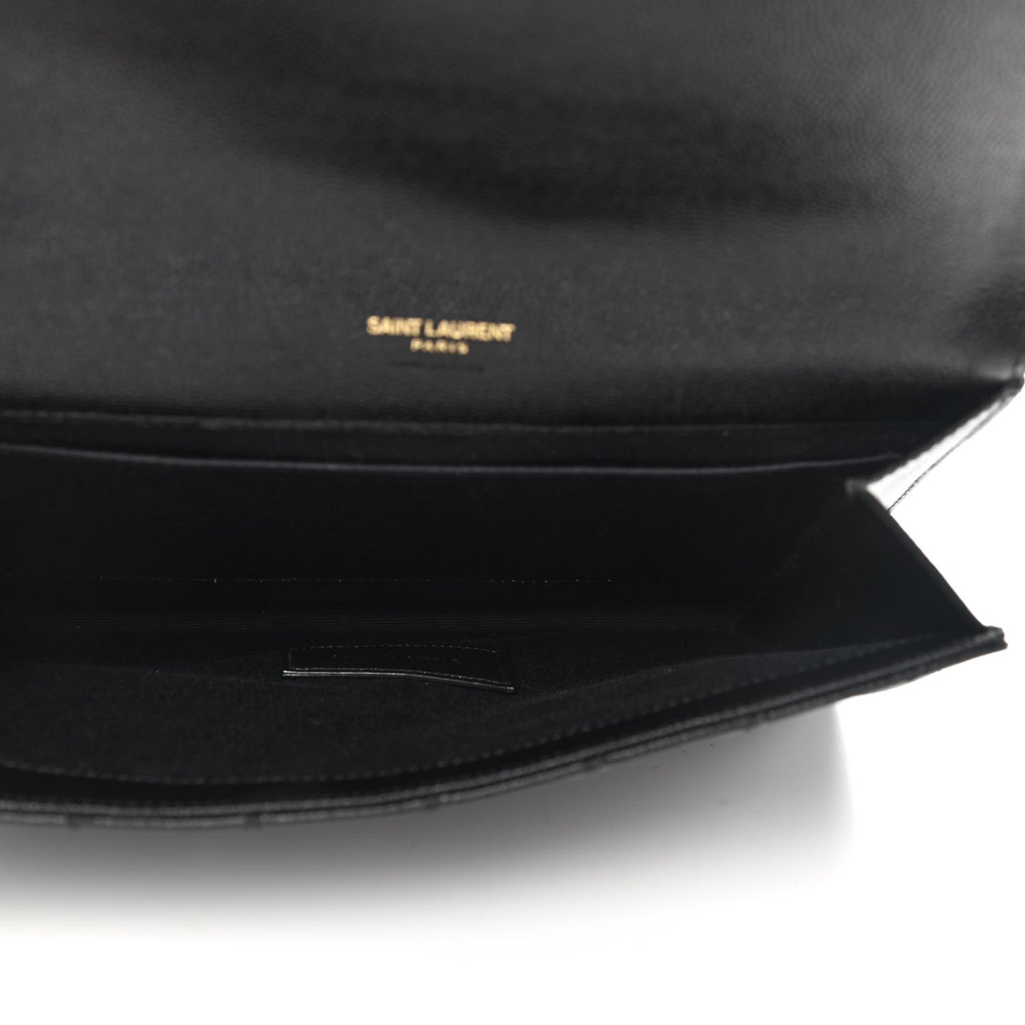 Grain De Poudre Textured Mixed Matelasse Triquilt Monogram Clutch Black