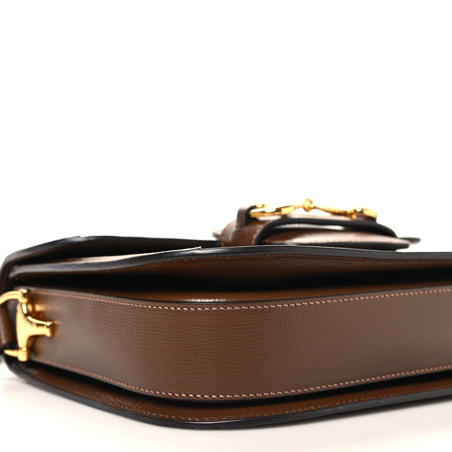 GG Supreme Monogram Horsebit 1955 Shoulder Bag Beige Brown Sugar