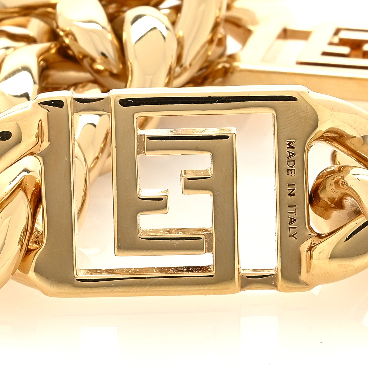 FENDI X VERSACE Metal Strap You Gold