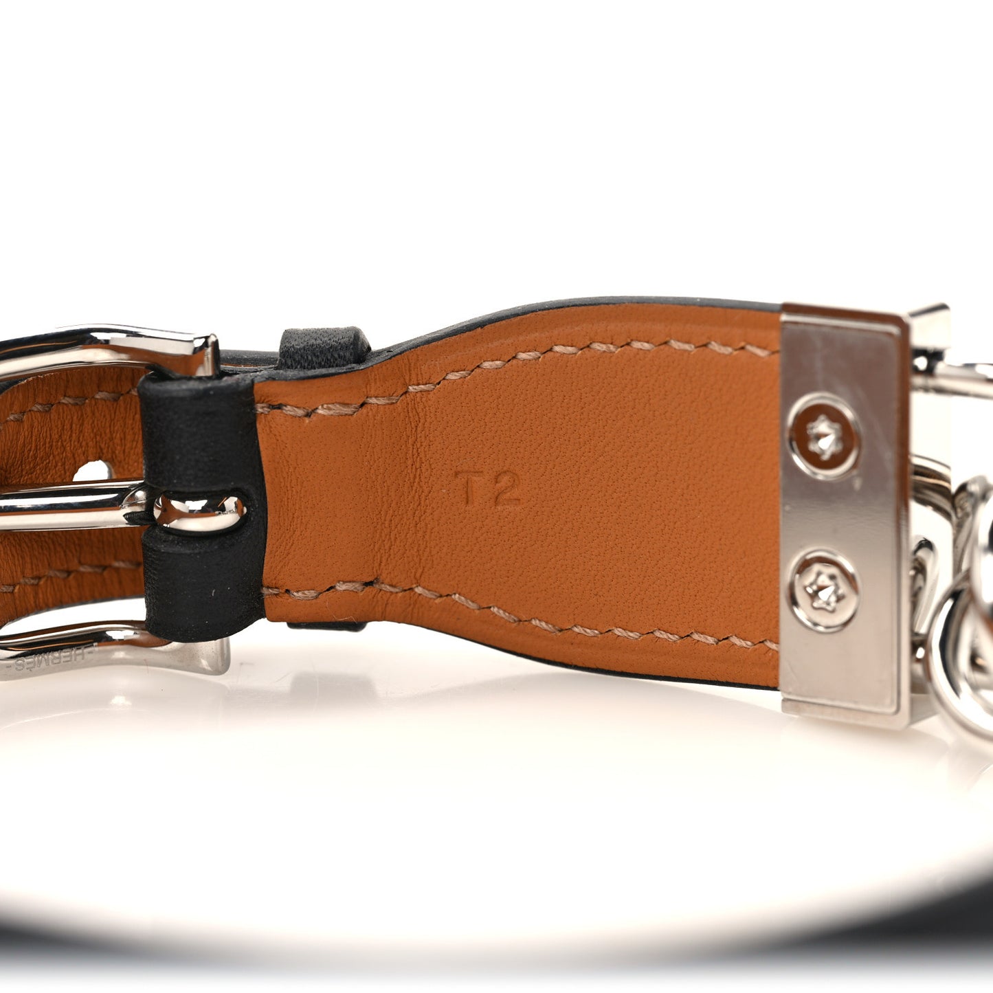 Swift Metal Gourmette Equestre Double Tour Bracelet T2 Black