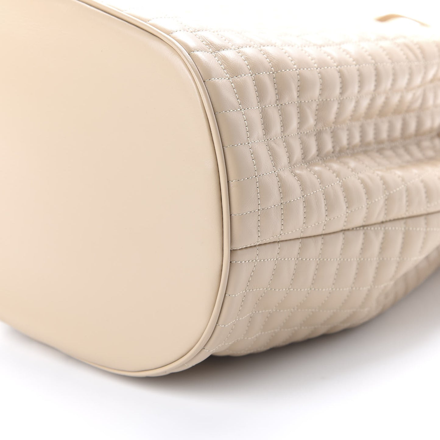 Calfskin Quilted Small C Backpack Nude