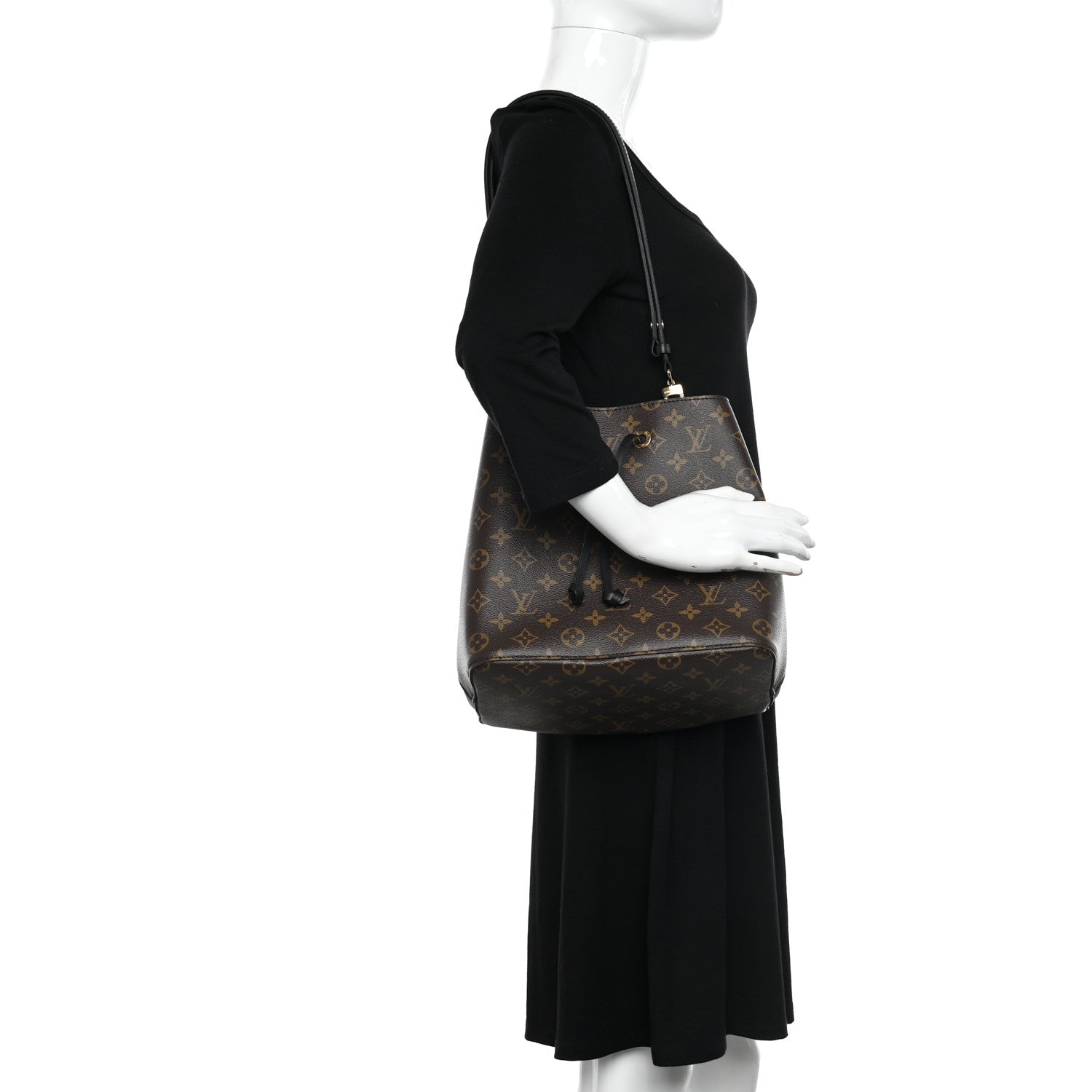 Louis Vuitton Monogram Neonoe MM Black 2 of 12