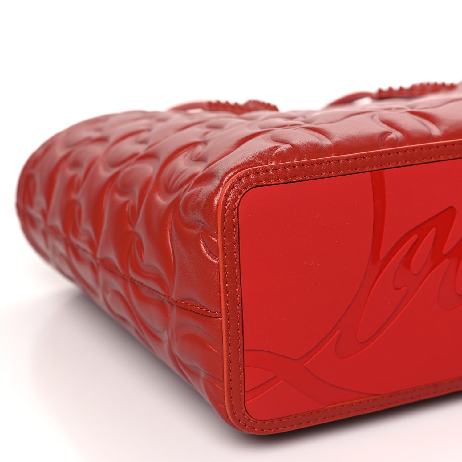 Christian Louboutin Nappa Embossed East West Cabata Tote Rouquine 8 of 10