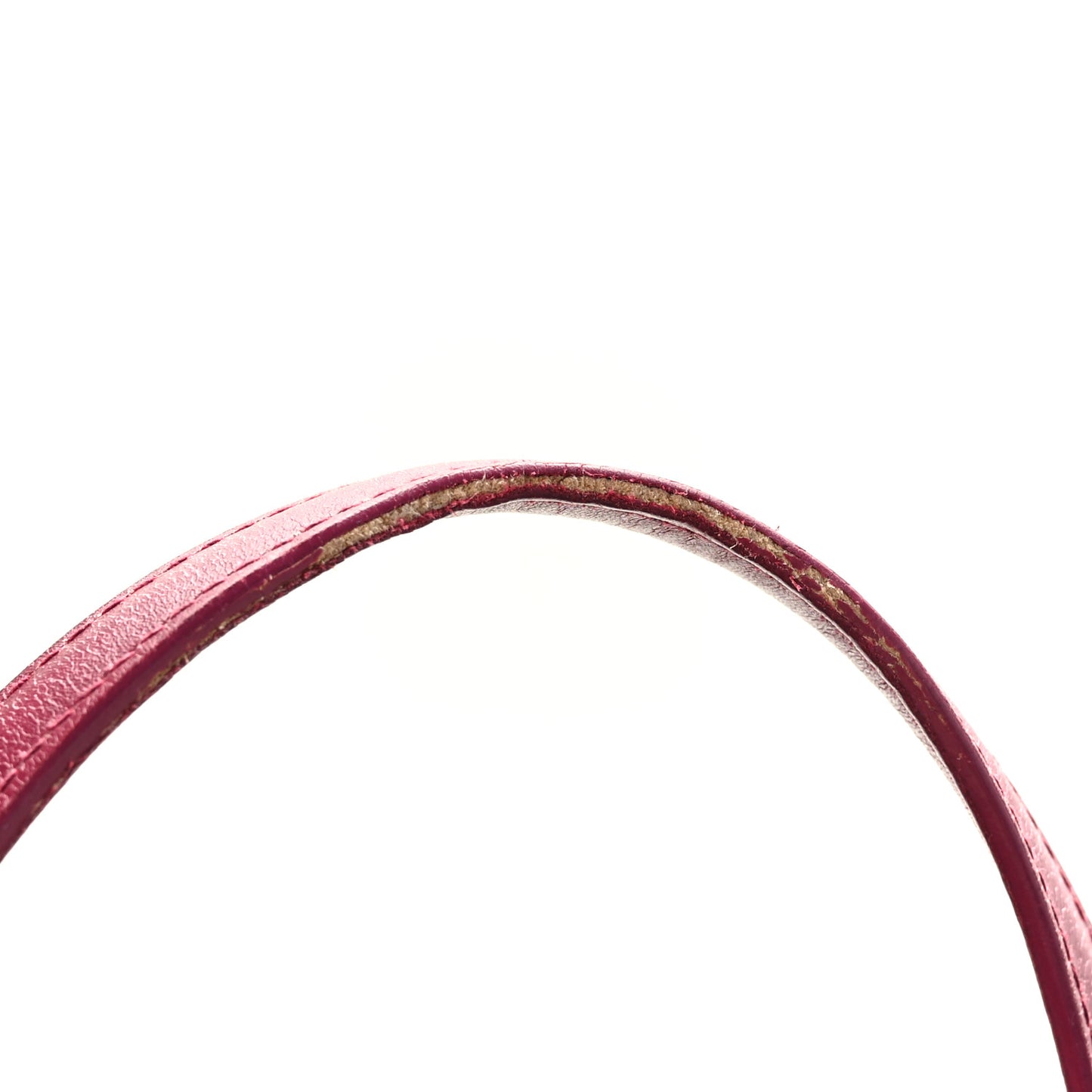 Coated Canvas Cannage Medium Panarea Tote Raspberry