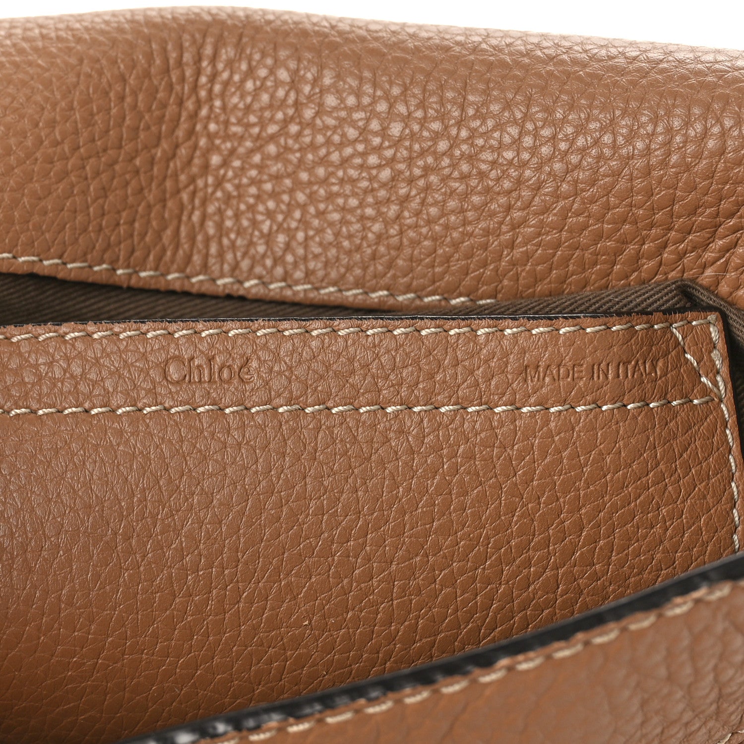 Chloe Calfskin Medium Marcie Round Crossbody Bag Nut 6 of 9
