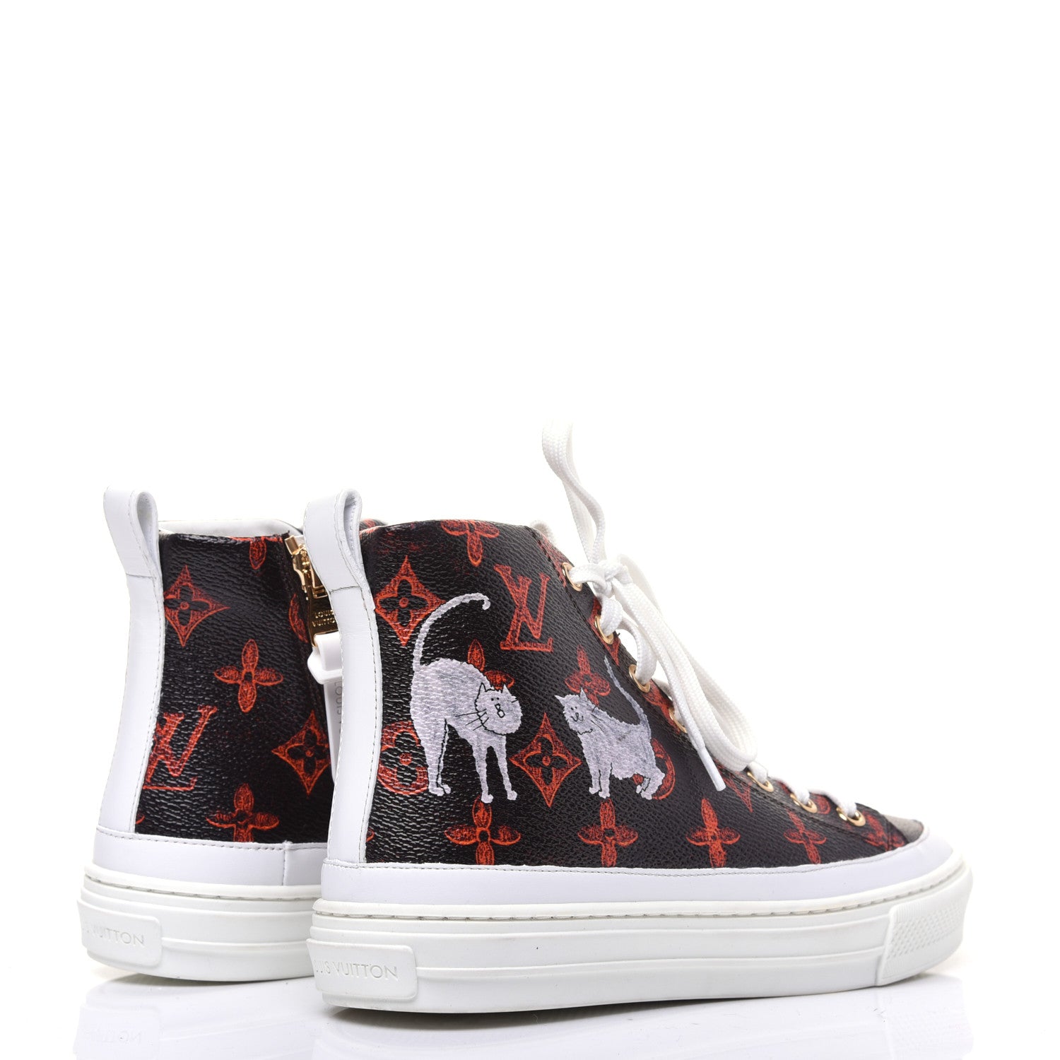 Louis Vuitton Catogram Stellar Sneaker Boots 35 Marron 4 of 14