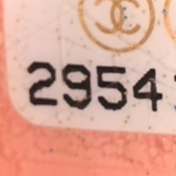 Calfskin Tweed Small CC Chain Bucket Drawstring Bag Light Pink