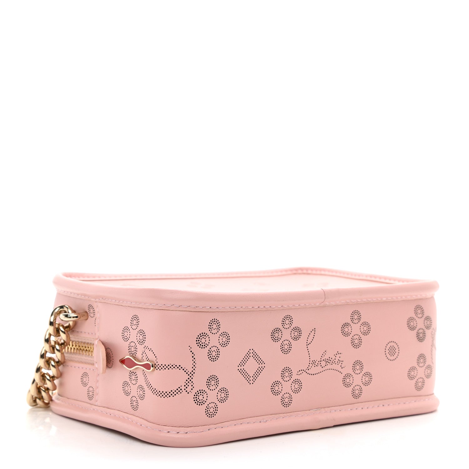 Christian Louboutin Calfskin Small Radioloubi Pink 3 of 7