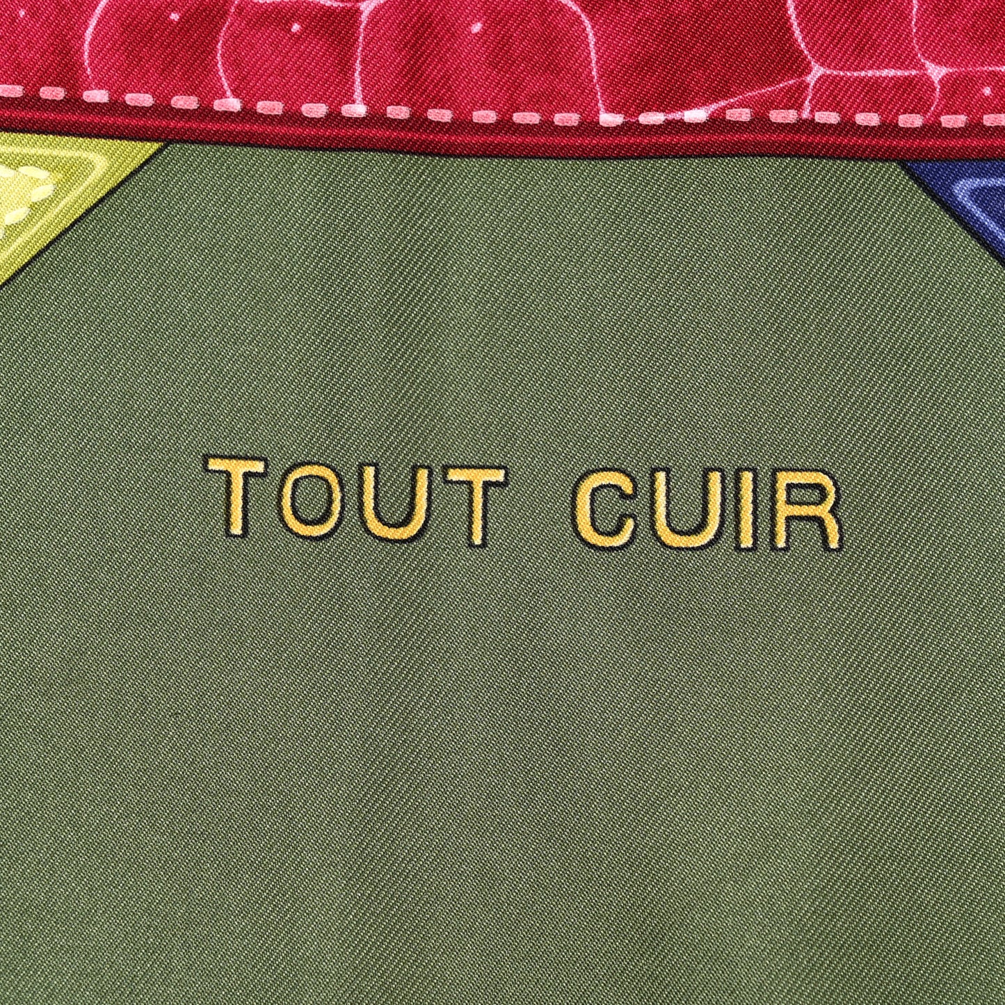 Silk Tout Cuir Scarf 90