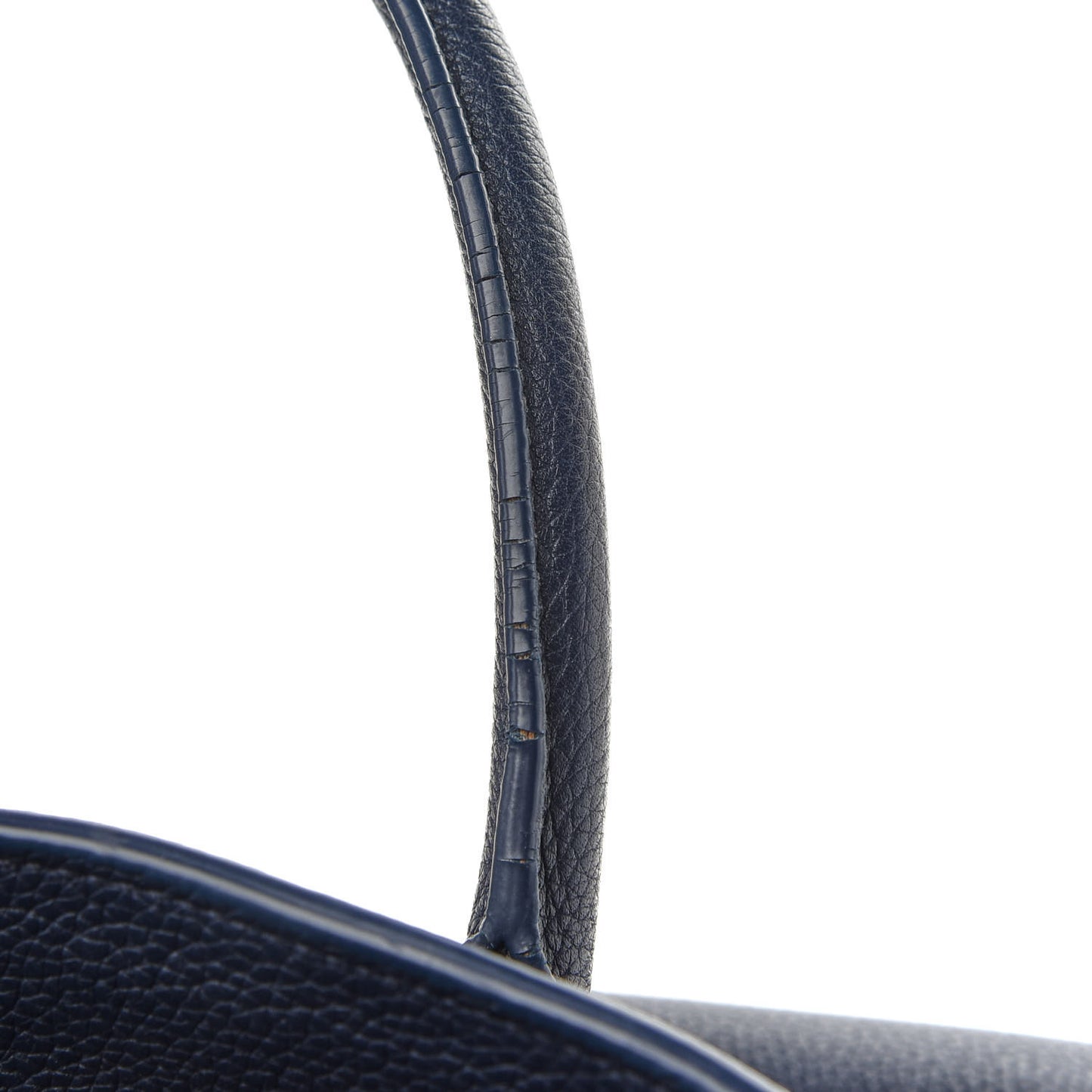 Grained Calfskin Small Supple Sac De Jour Navy