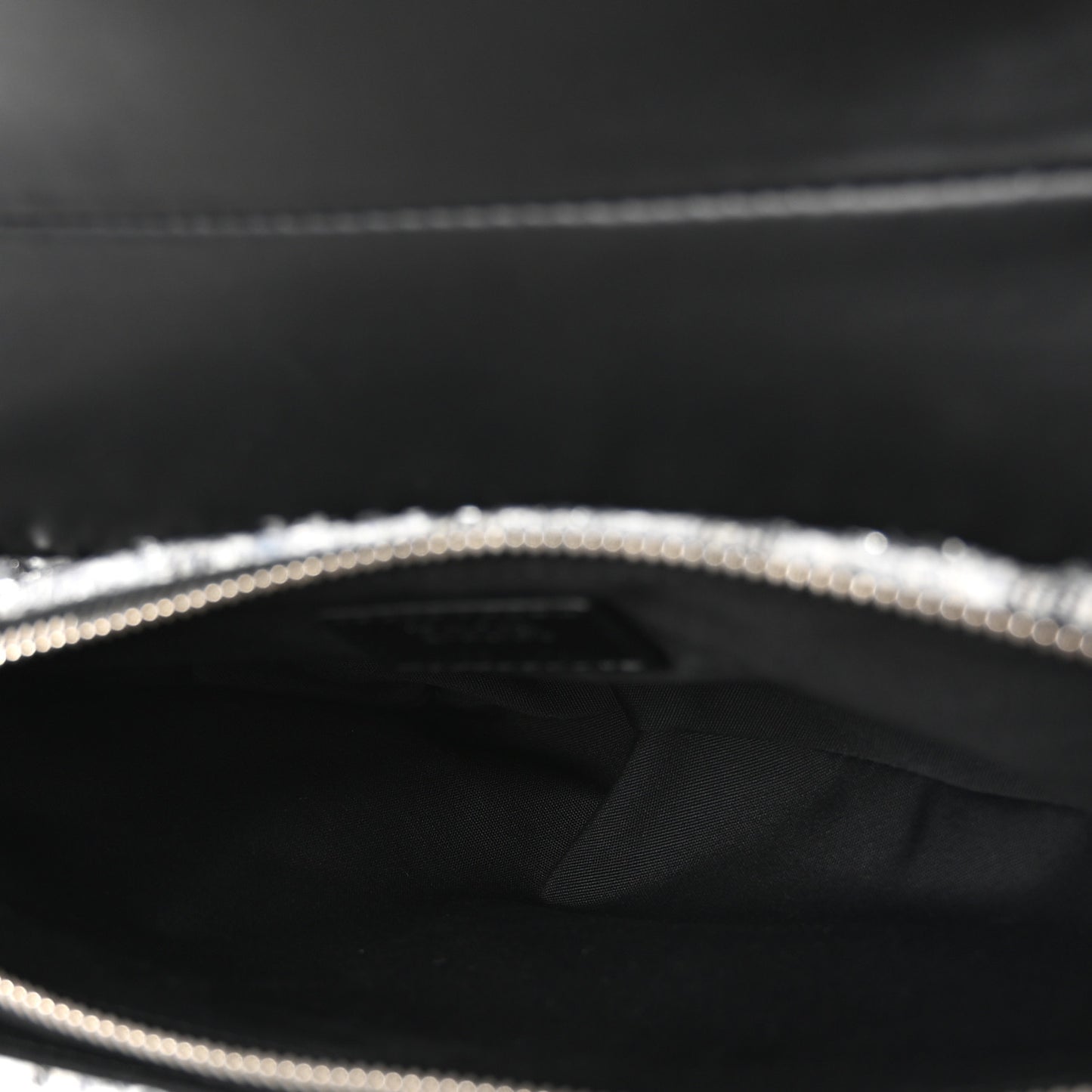 Tweed Saddle Bag Black Silver