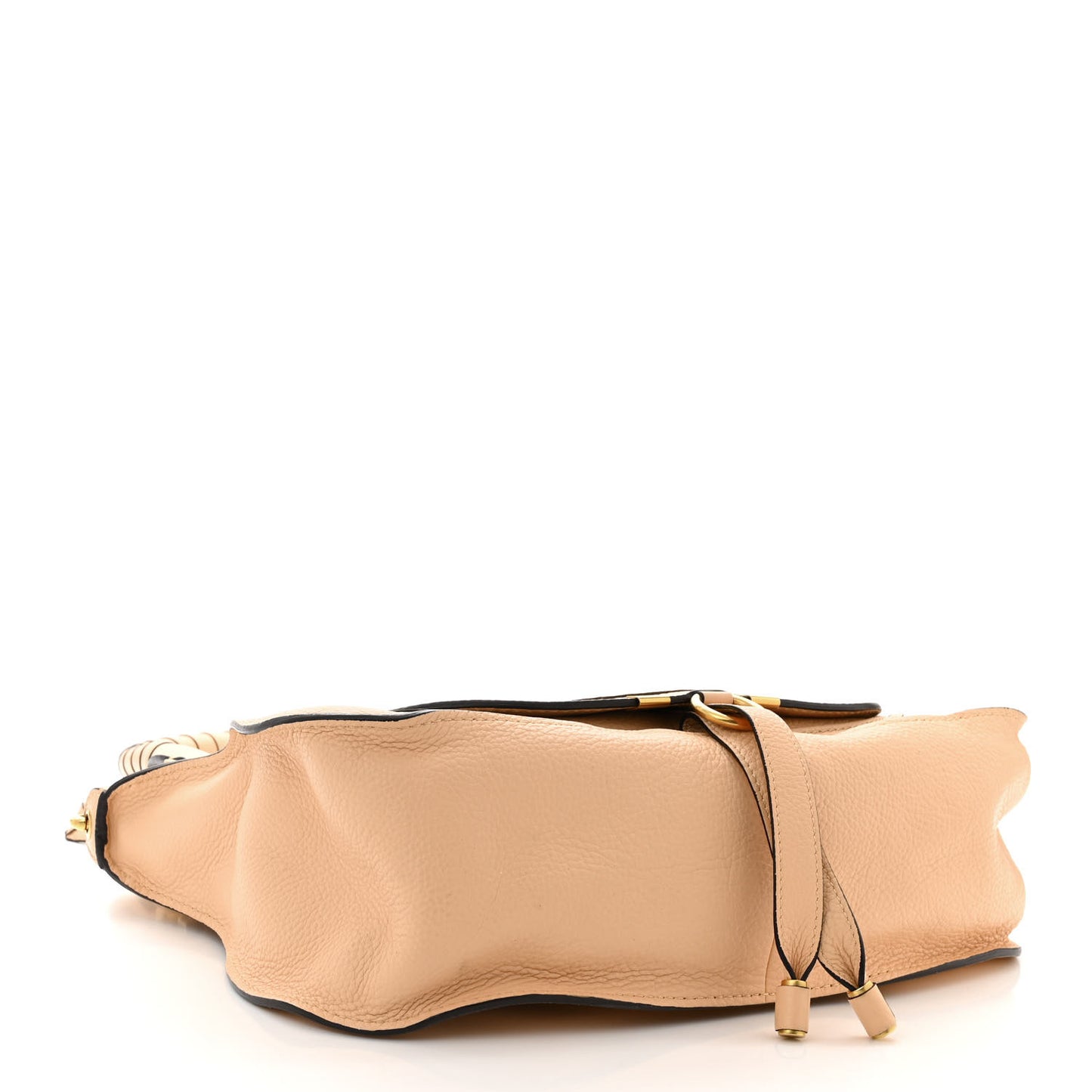 Calfskin Medium Marcie Satchel Light Tan