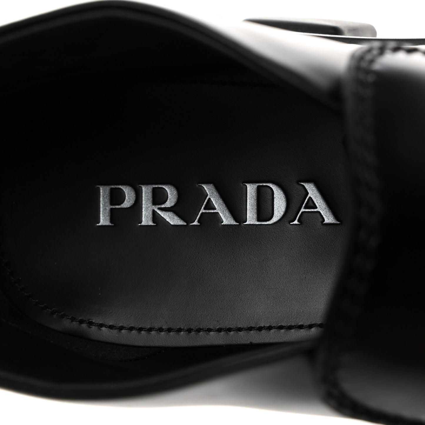 Spazzolato Rois Metal Triangle Logo Mens Monolith 60mm Mid Loafers 8.5 Black