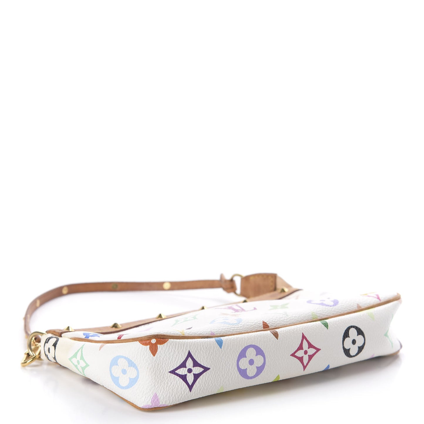 Monogram Multicolor Pochette Accessories White