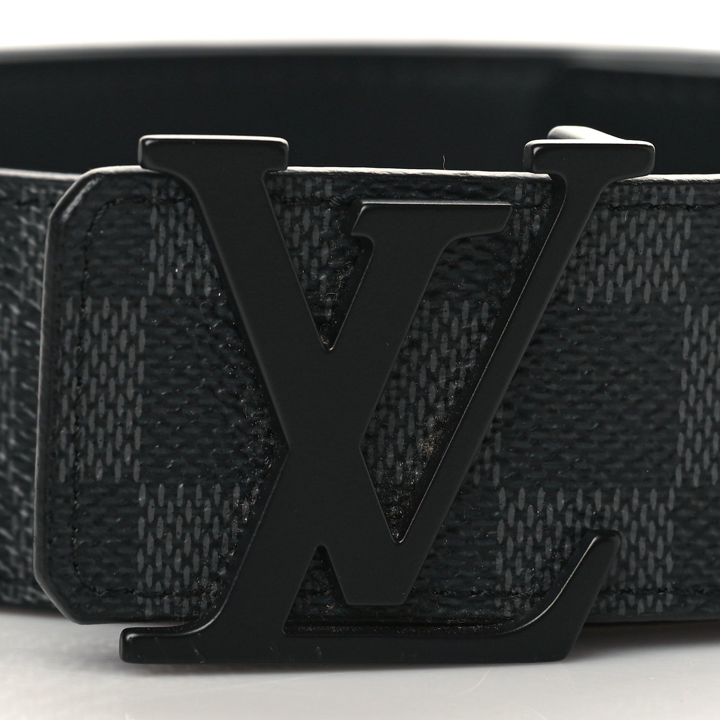 Calfskin Damier Eclipse 40mm LV Initiales Reversible Belt 95 38
