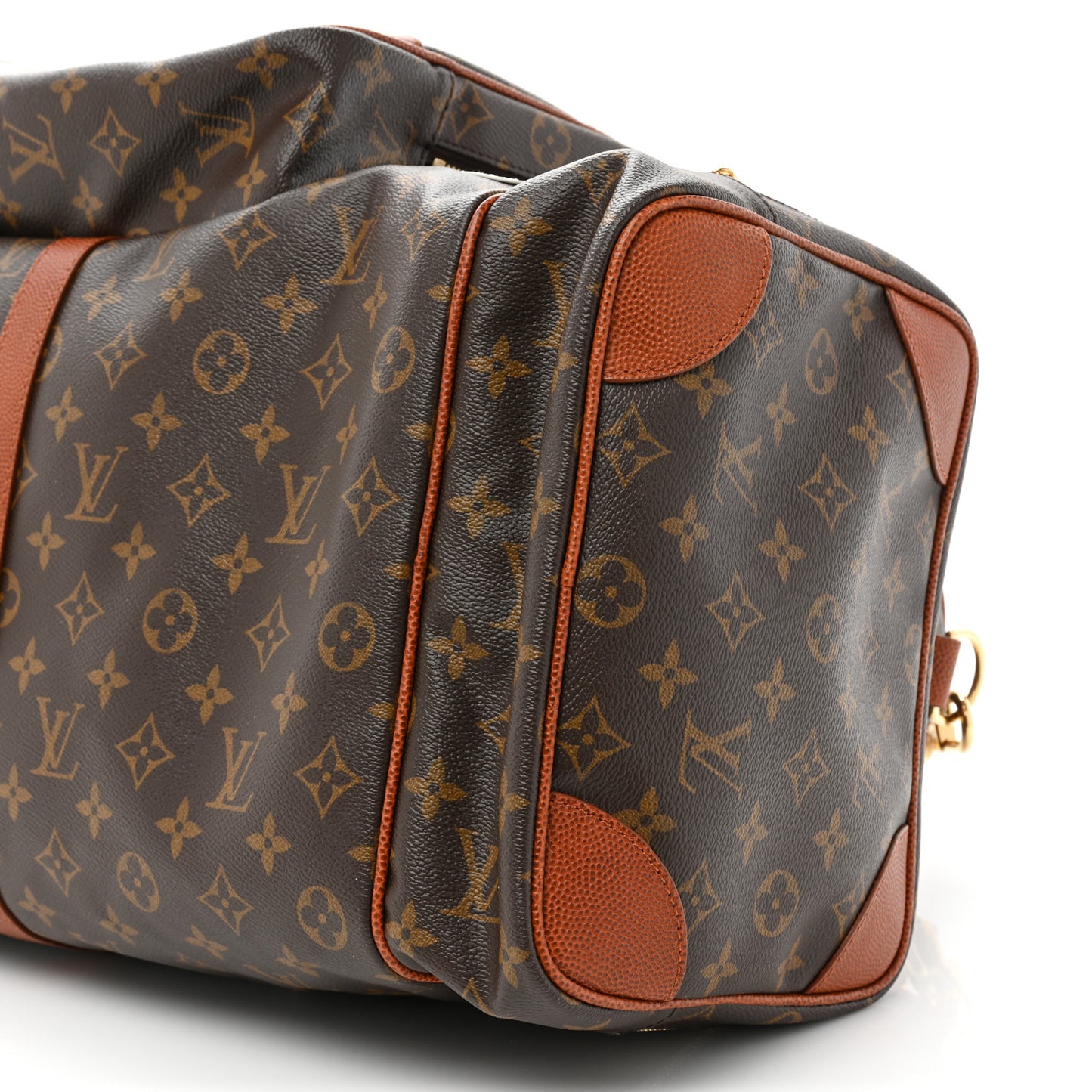 X NBA Monogram Grain Cowhide Ball Keepall Trio Pocket Bag