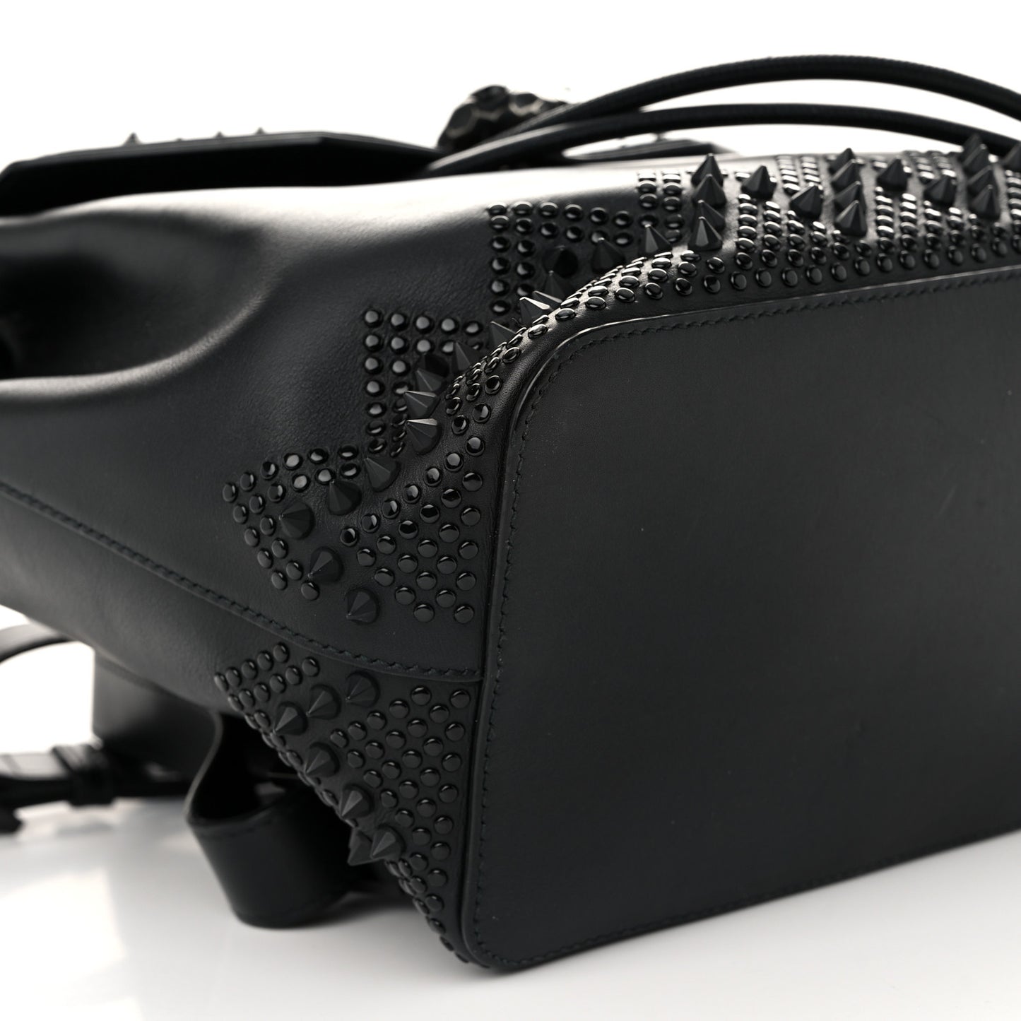 X NICHOLAS KIRKWOOD Calfskin Studded Serpenti Forever Backpack Black
