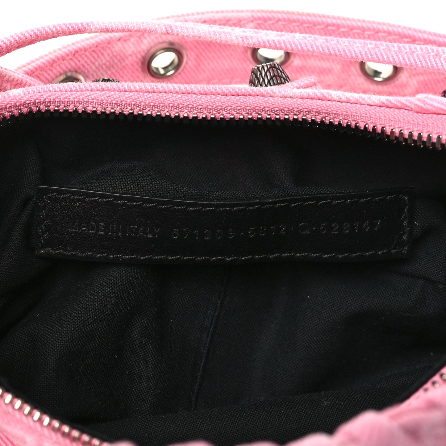Denim BB Monogram Le Cagole Shoulder Bag XS Pink