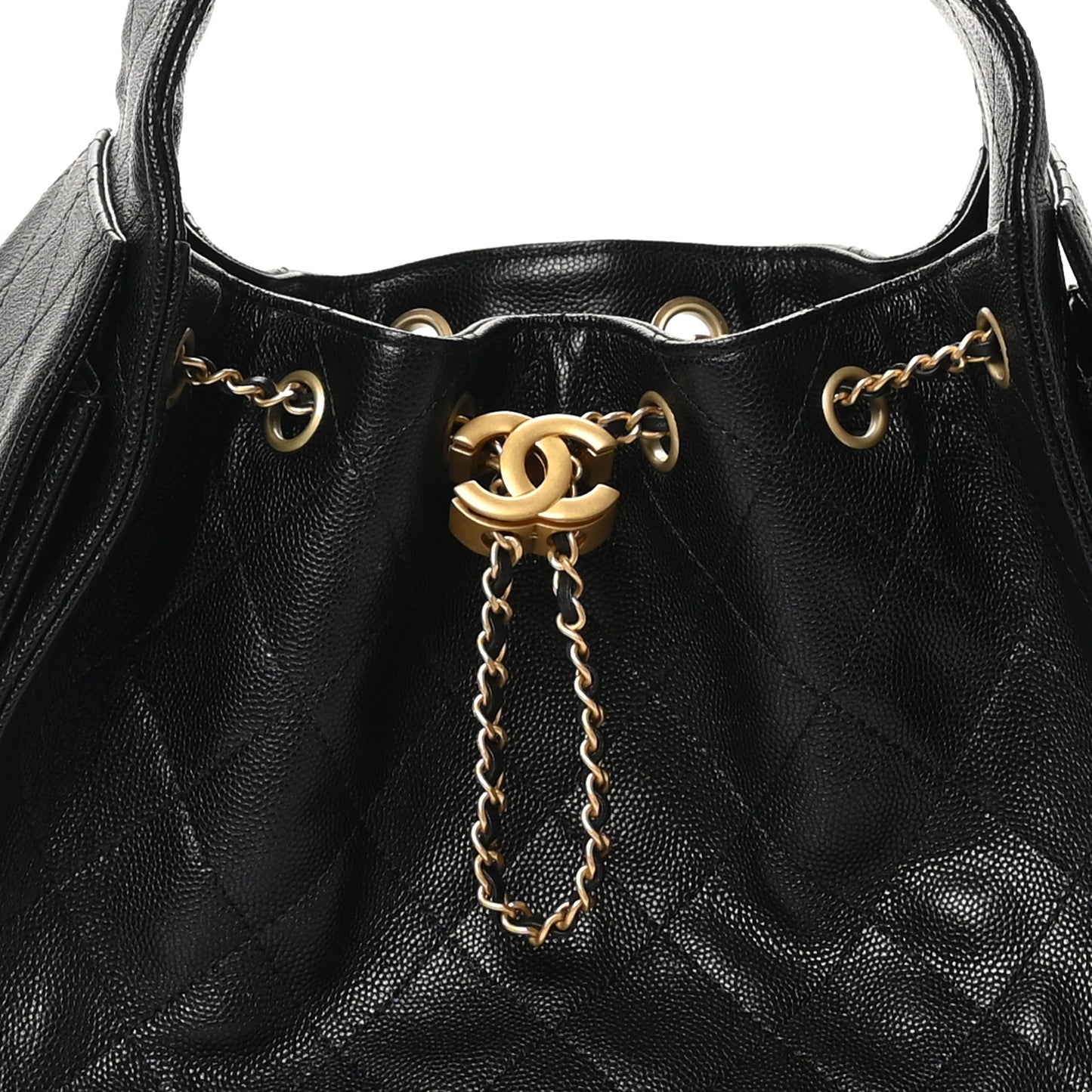 Caviar Quilted Small Chanel 25 Handbag Black