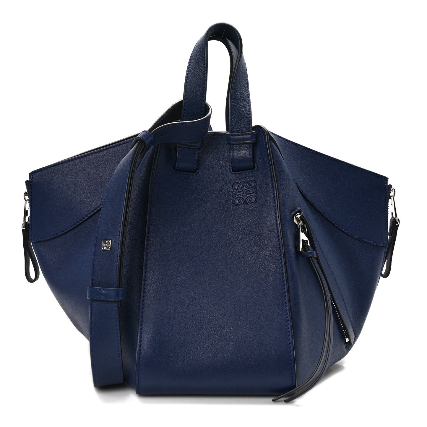 Calfskin Small Hammock Shoulder Bag Marine