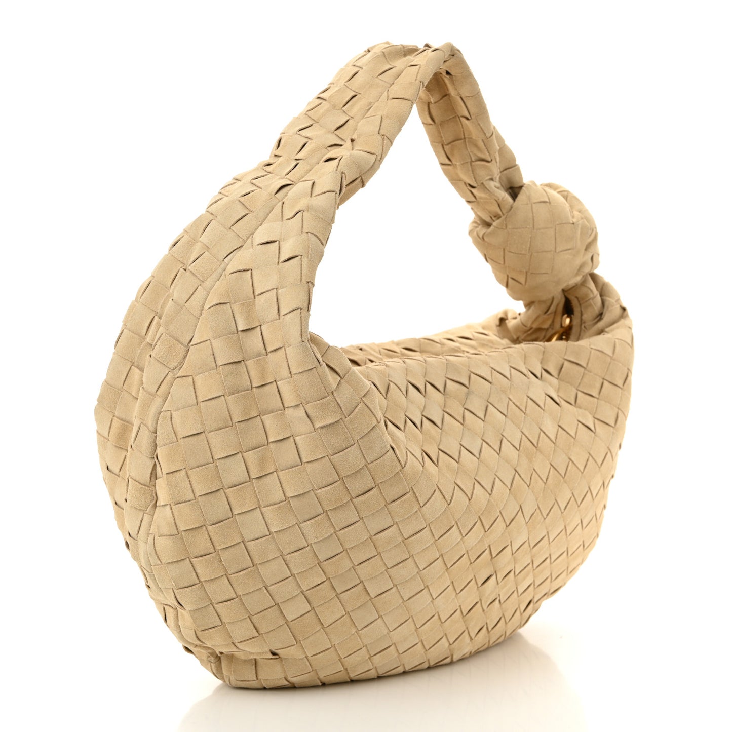 Suede Intrecciato Small Jodie Sand