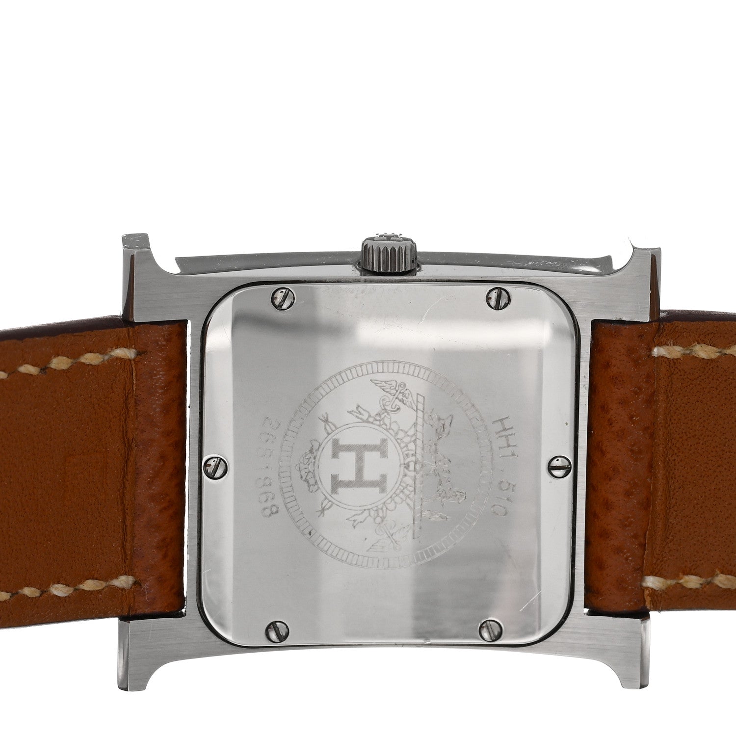 Hermes Stainless Steel Epsom 26mm Heure H Hour Quartz Watch Gold 4 of 4