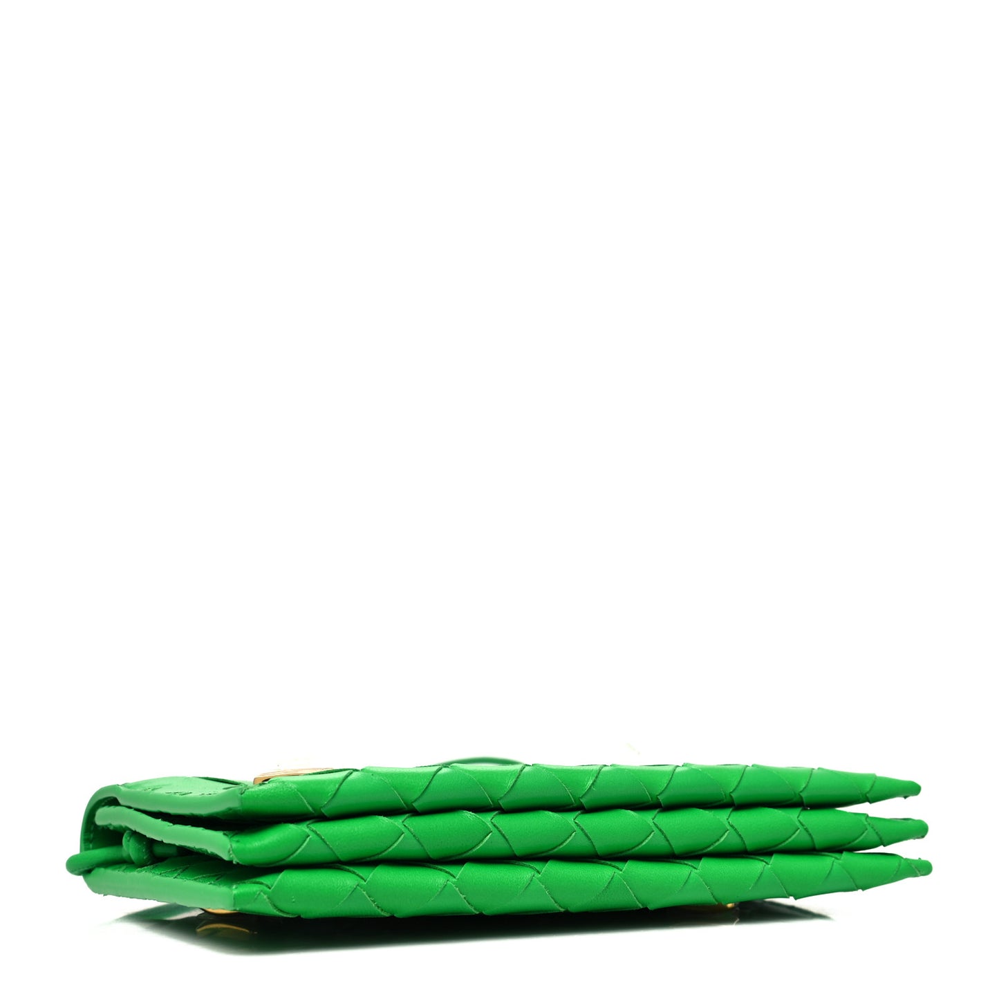 Nappa Intrecciato Studded Wallet On Strap Parakeet