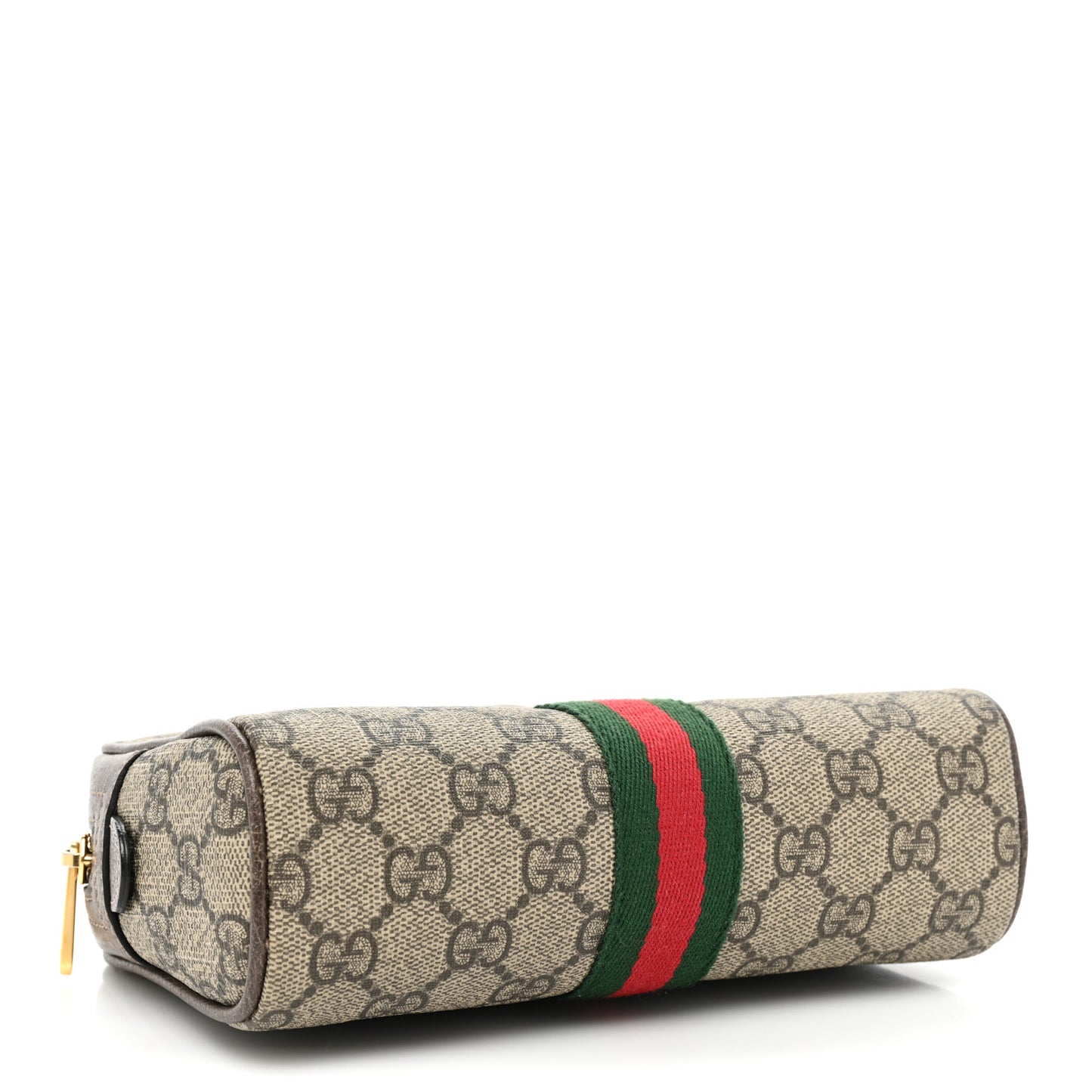 GG Supreme Monogram Web Small Ophidia Belt Bag 85 34 Dark Brown