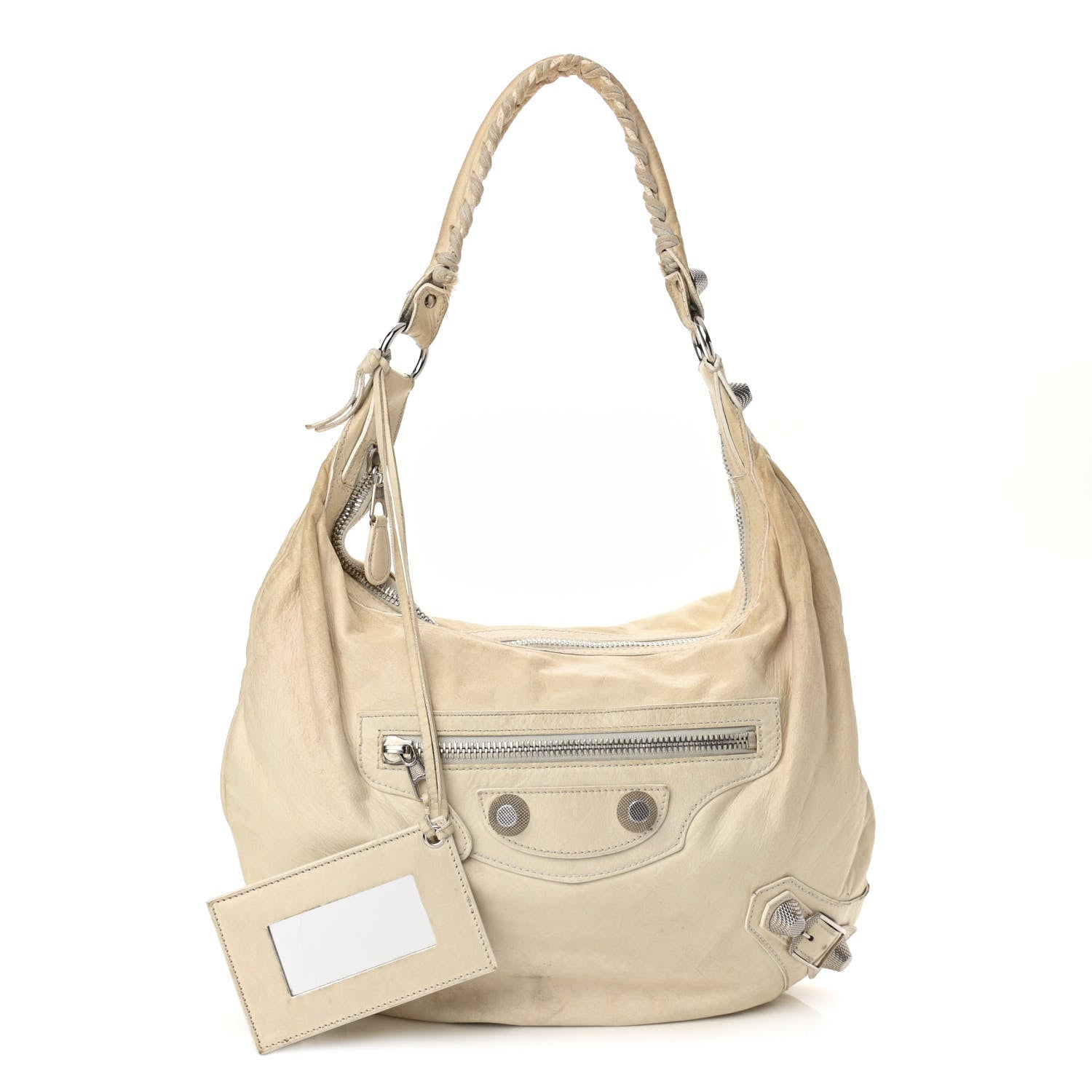 Balenciaga Agneau Giant 21 Silver Hardware Hobo White 1 of 17