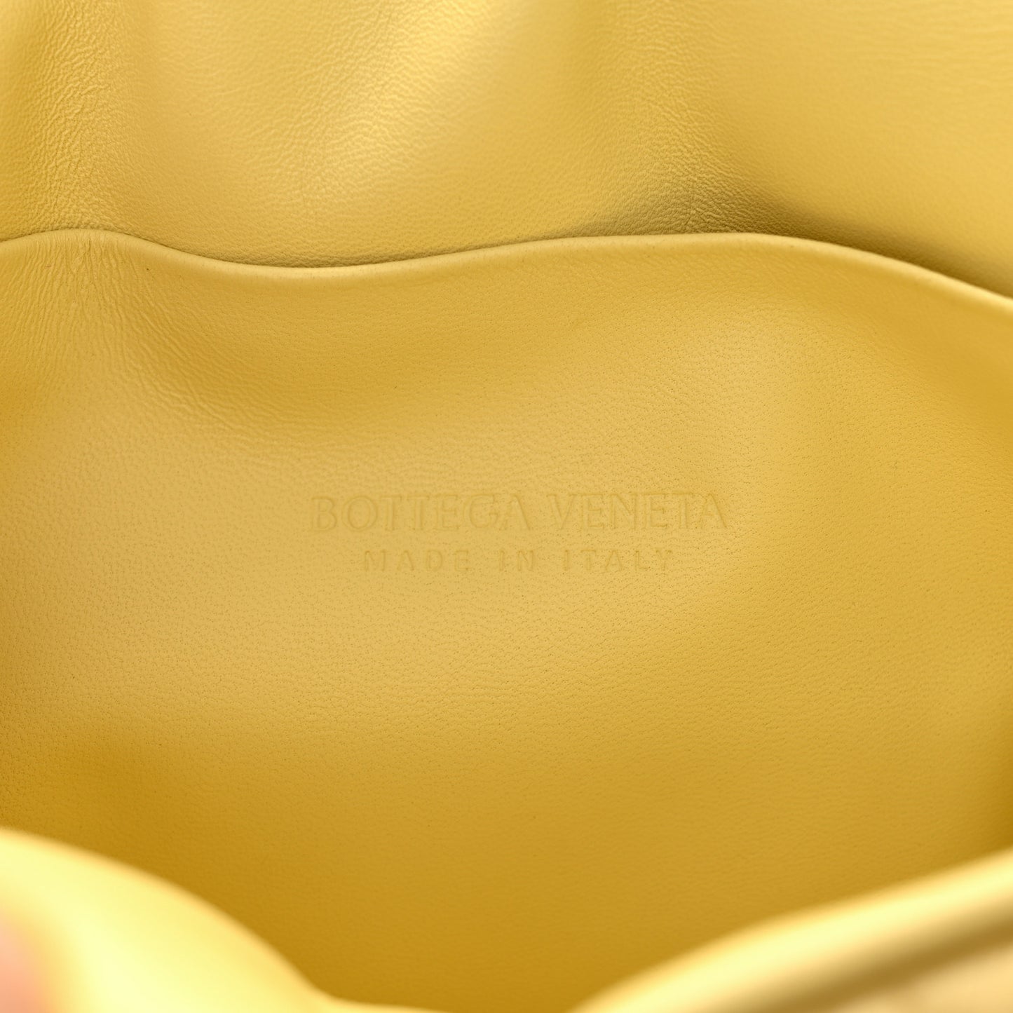 Paper Calfskin Puffy Flap Butter Brass