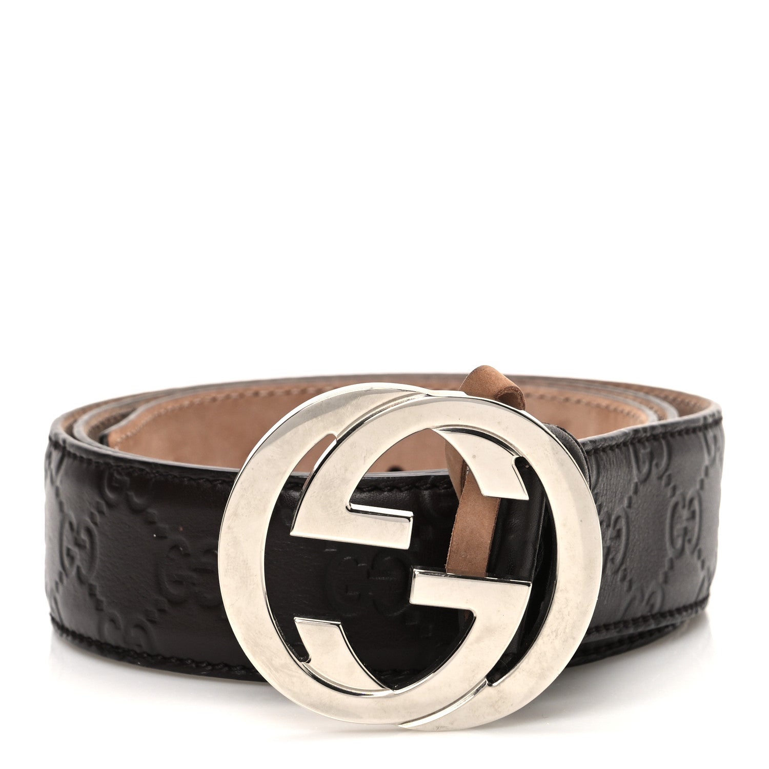 グッチ ベルト インターロッキングG ベンガルタイガー 95・38 Gucci Calfskin Interlocking G Belt 95 38 Dark Brown 1874203