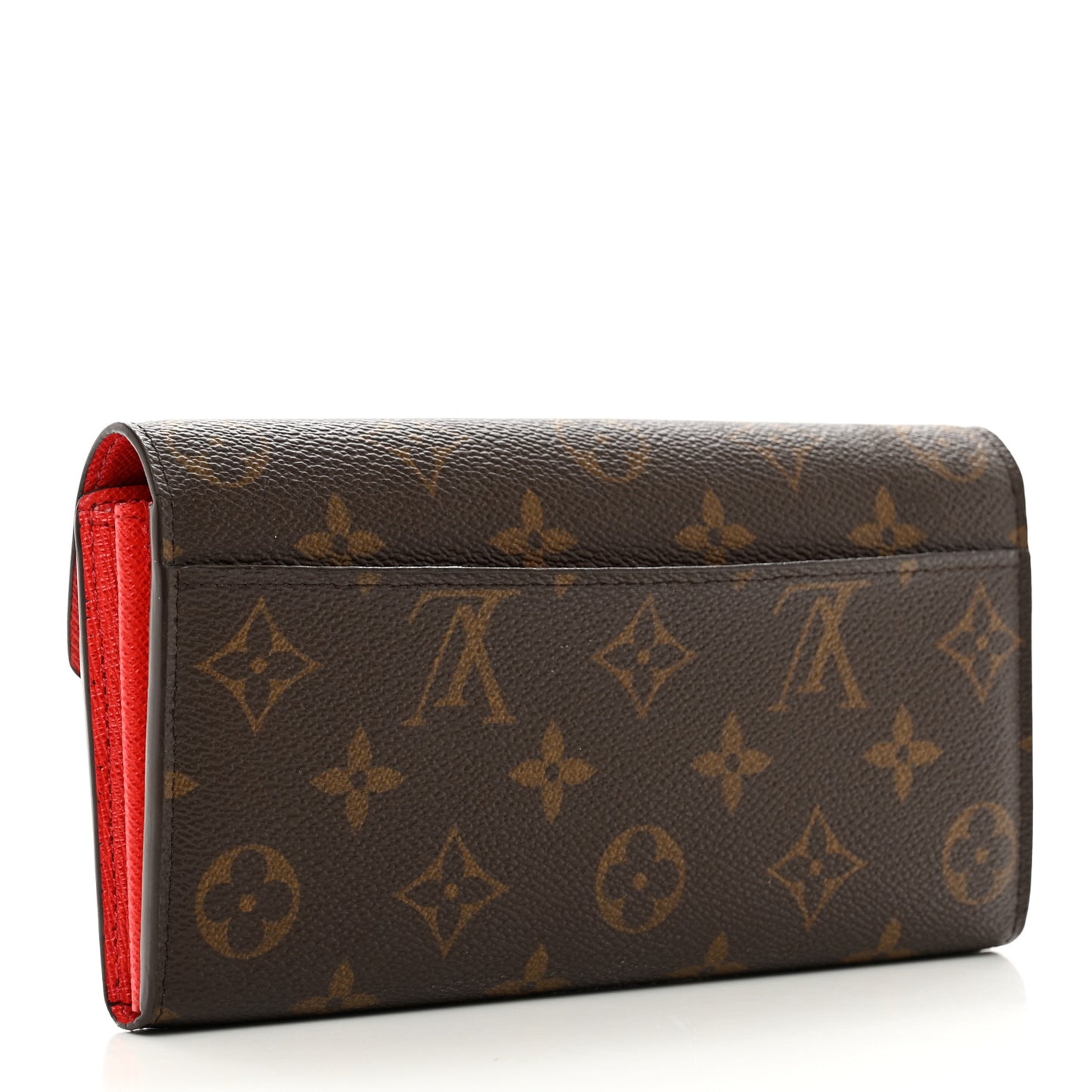 Monogram Sarah Wallet NM Coquelicot