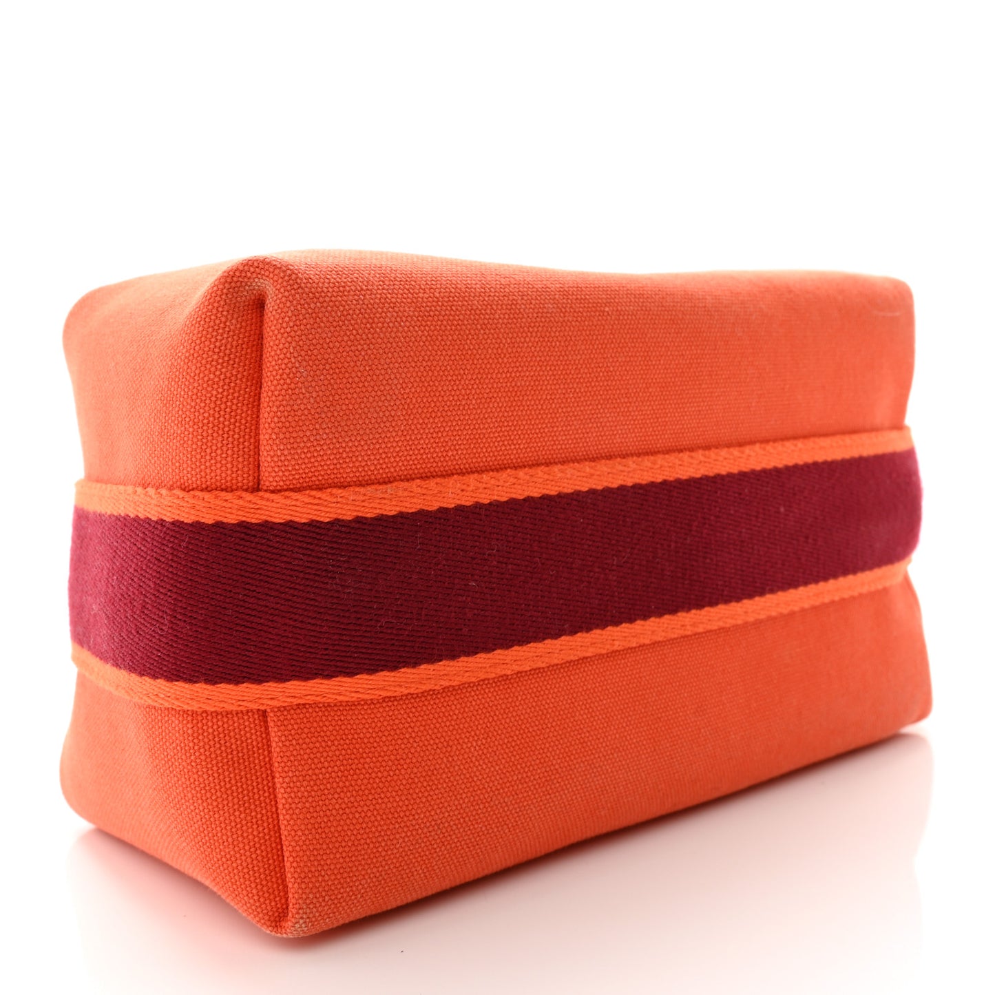 Canvas Small Bride-A-Brac Pouch Orange Burgundy