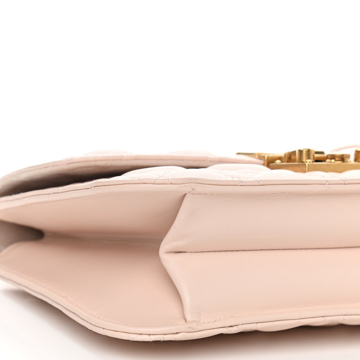 Lambskin Cannage Large Dioraddict Flap Rose Poudre