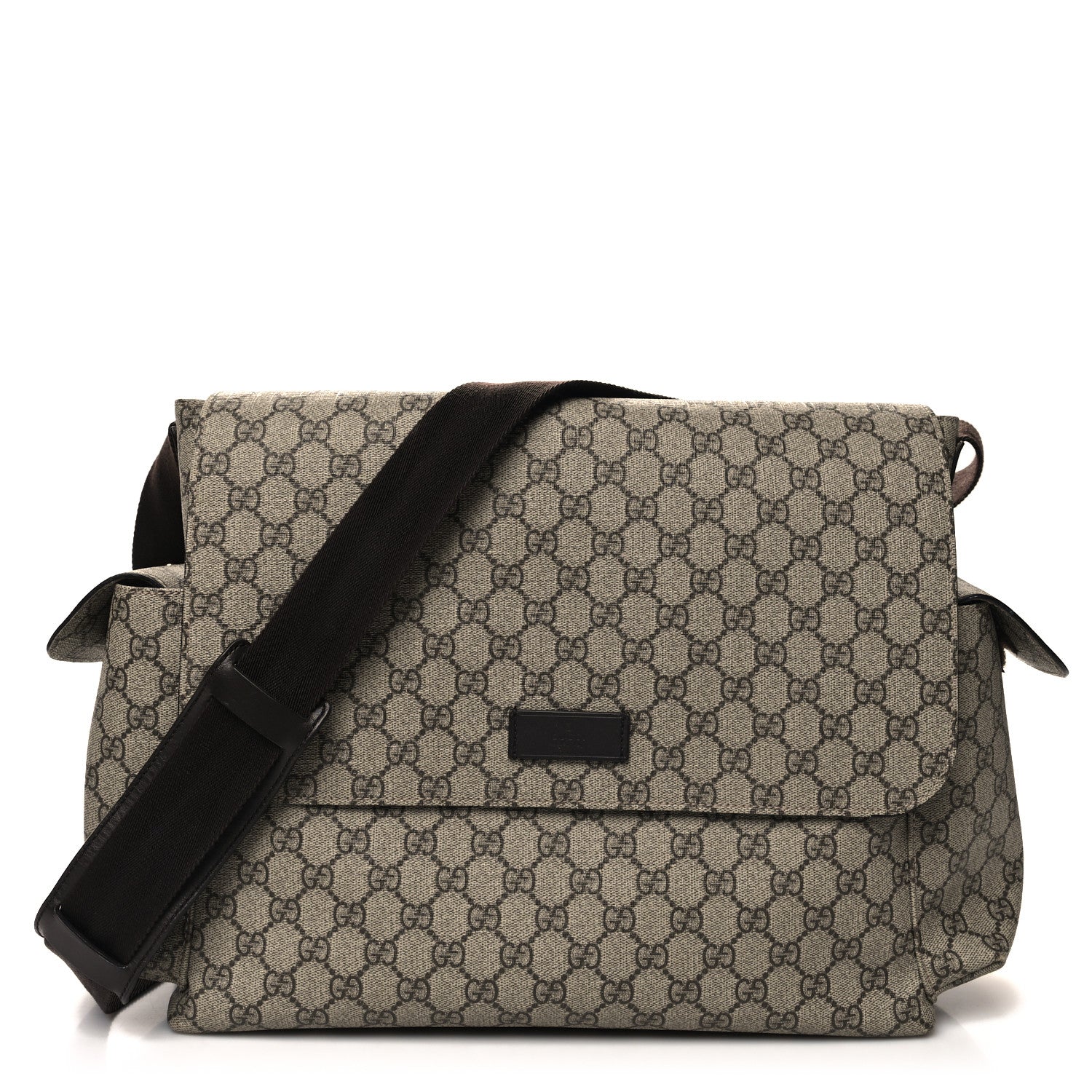 Gucci GG Plus Monogram Messenger Diaper Bag Dark Brown 1 of 13