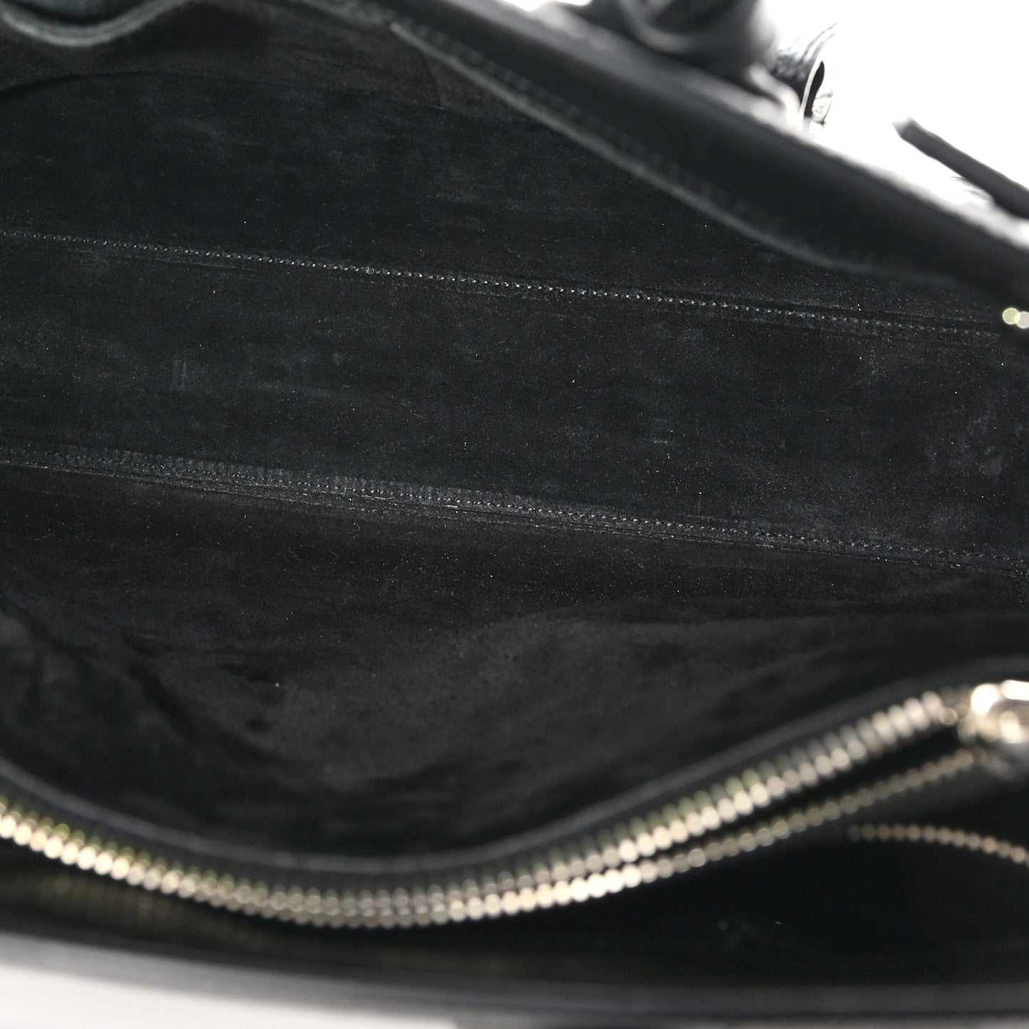 Calfskin Crocodile Embossed Small Sac de Jour Black