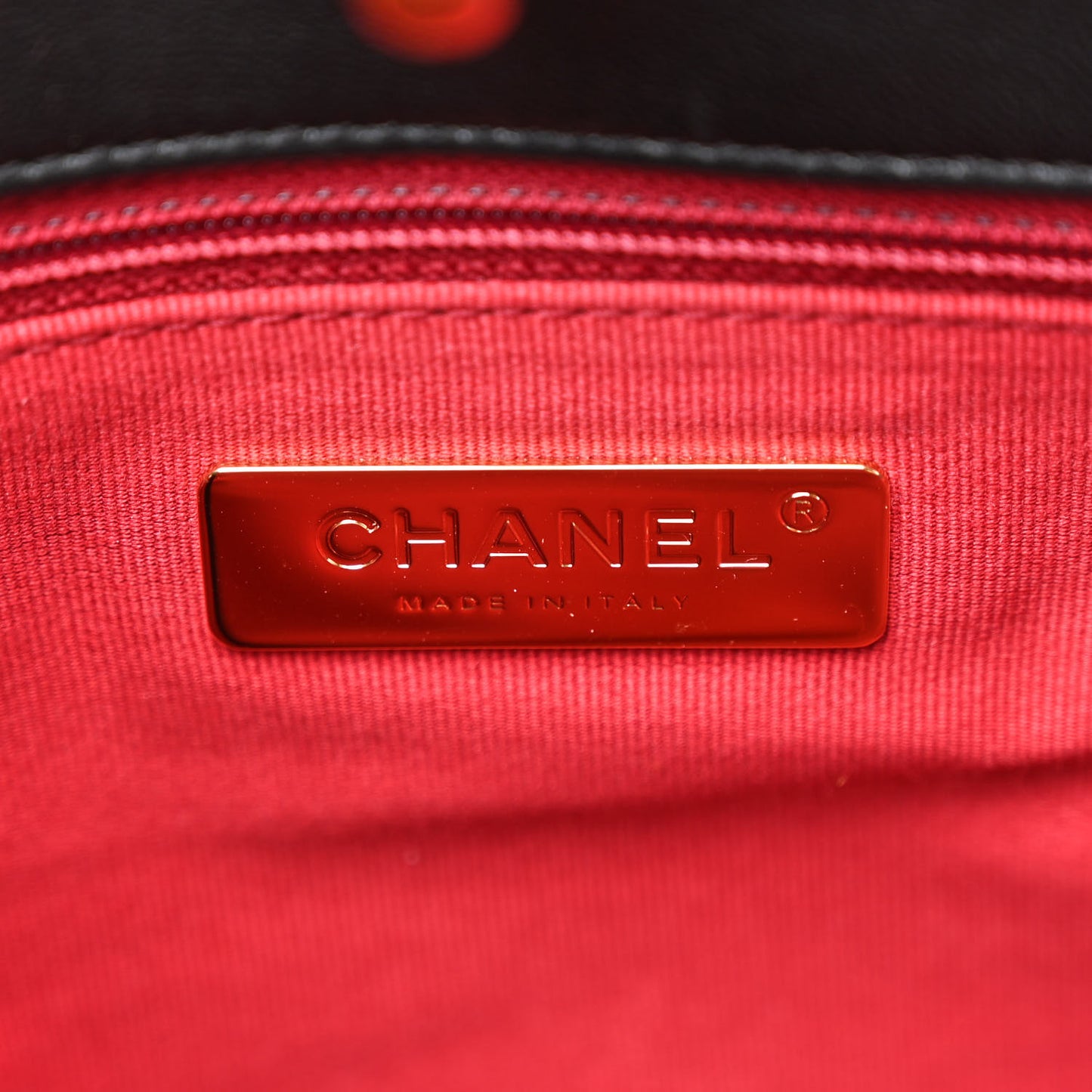 Lambskin Quilted Chanel 19 Shopping Bag Black