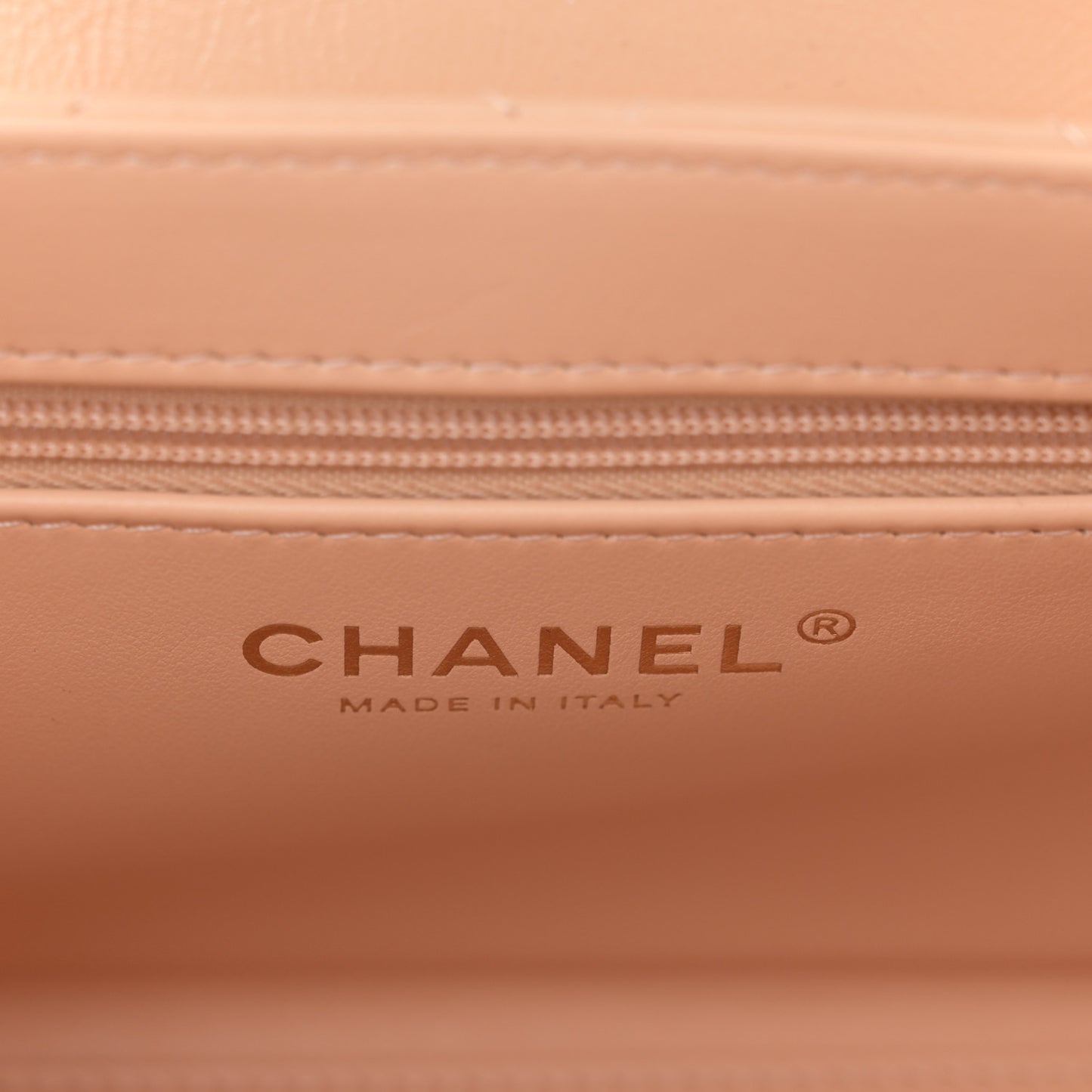 Shiny Aged Calfskin Quilted Nano Kelly Shopper Beige