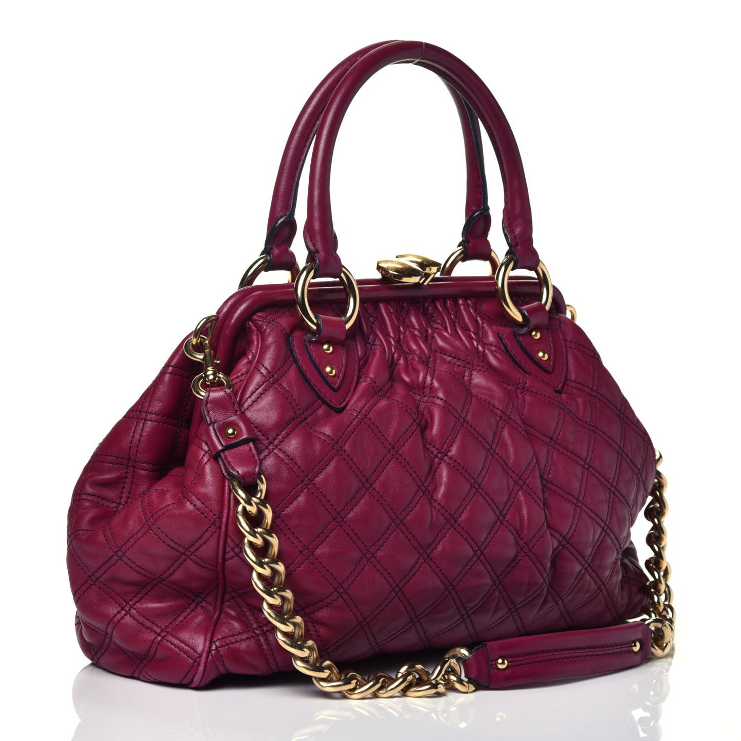 Lambskin Quilted Stam Violet