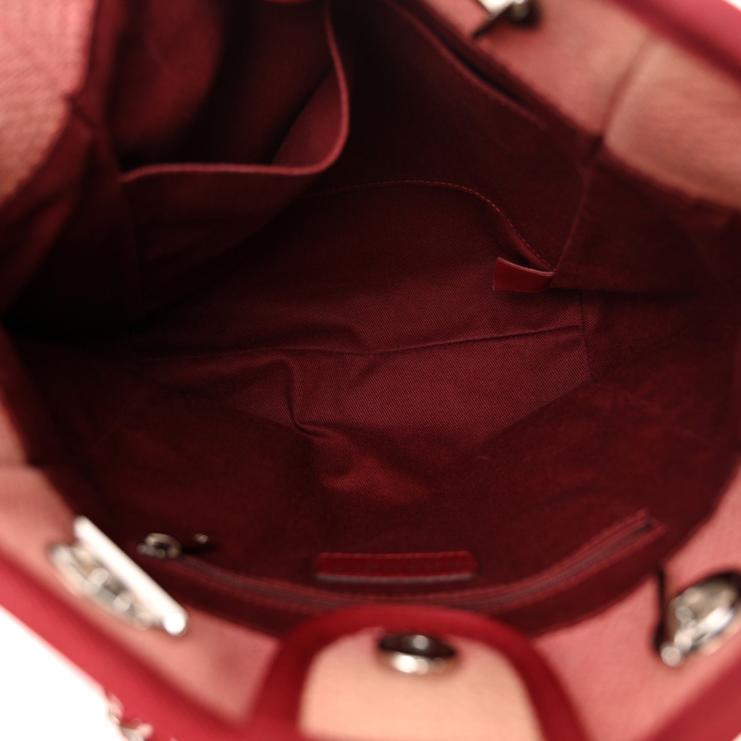 Canvas Mini Deauville Tote Red